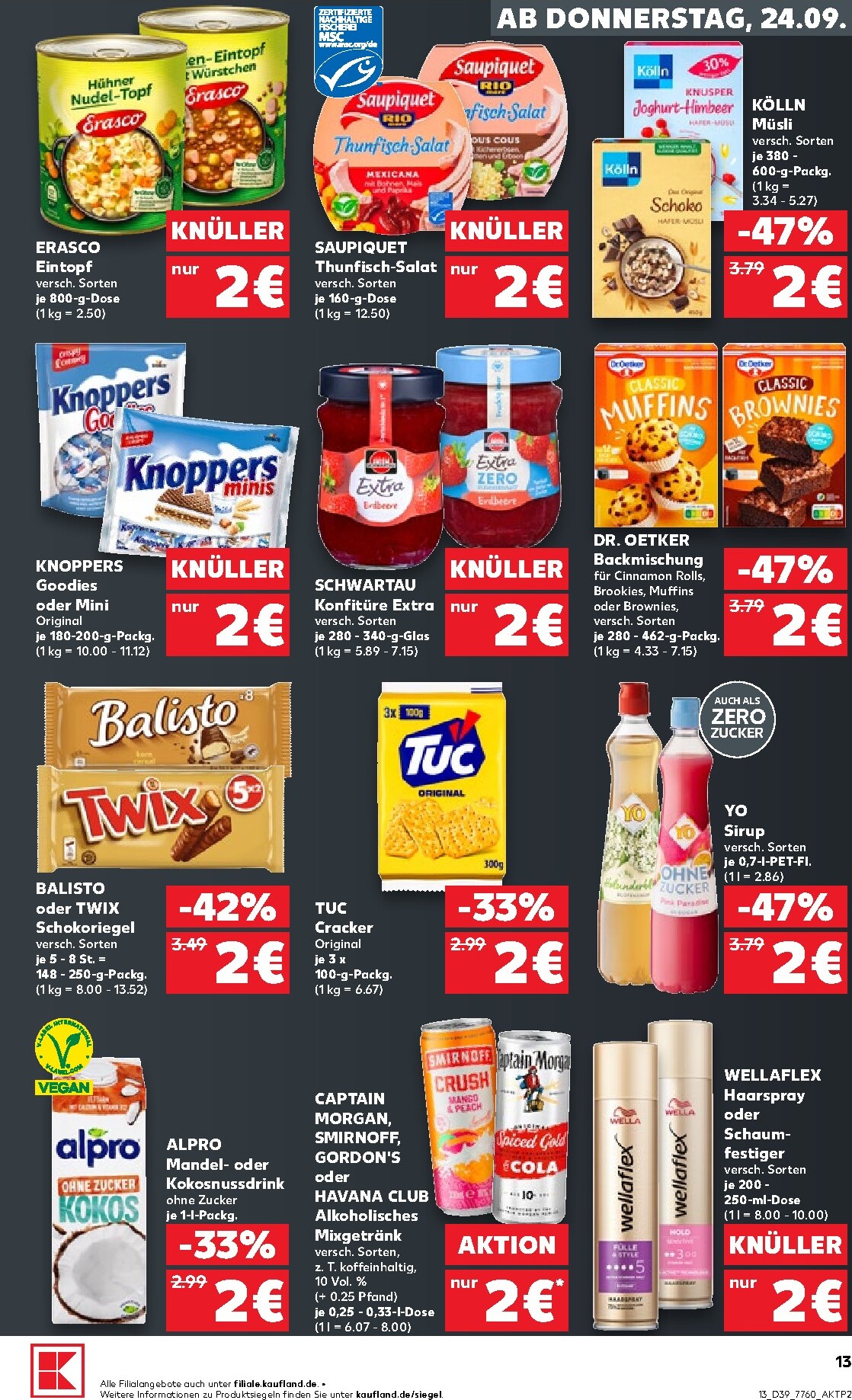 kaufland - Kaufland Prospekt nächste Woche – von Donnerstag 24.09.2026 bis Mittwoch 30.09.2026 - page: 13