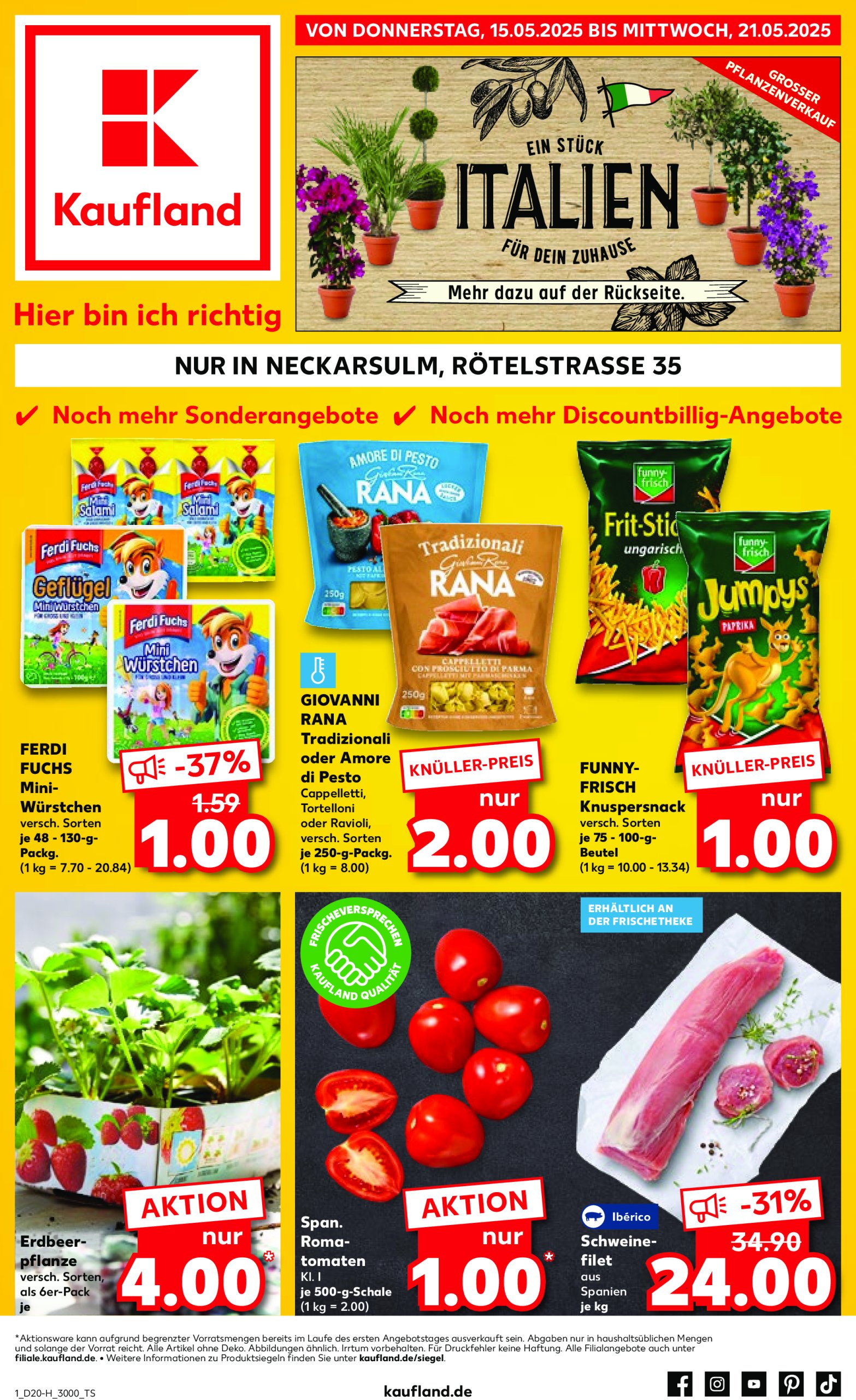 kaufland - Kaufland - Neckarsulm-Prospekt gültig von 15.05. bis 21.05.