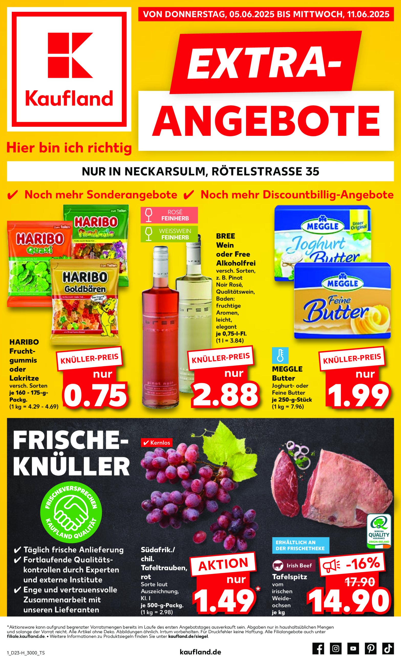 kaufland - Kaufland - Neckarsulm-Prospekt gültig von 05.06. bis 11.06.