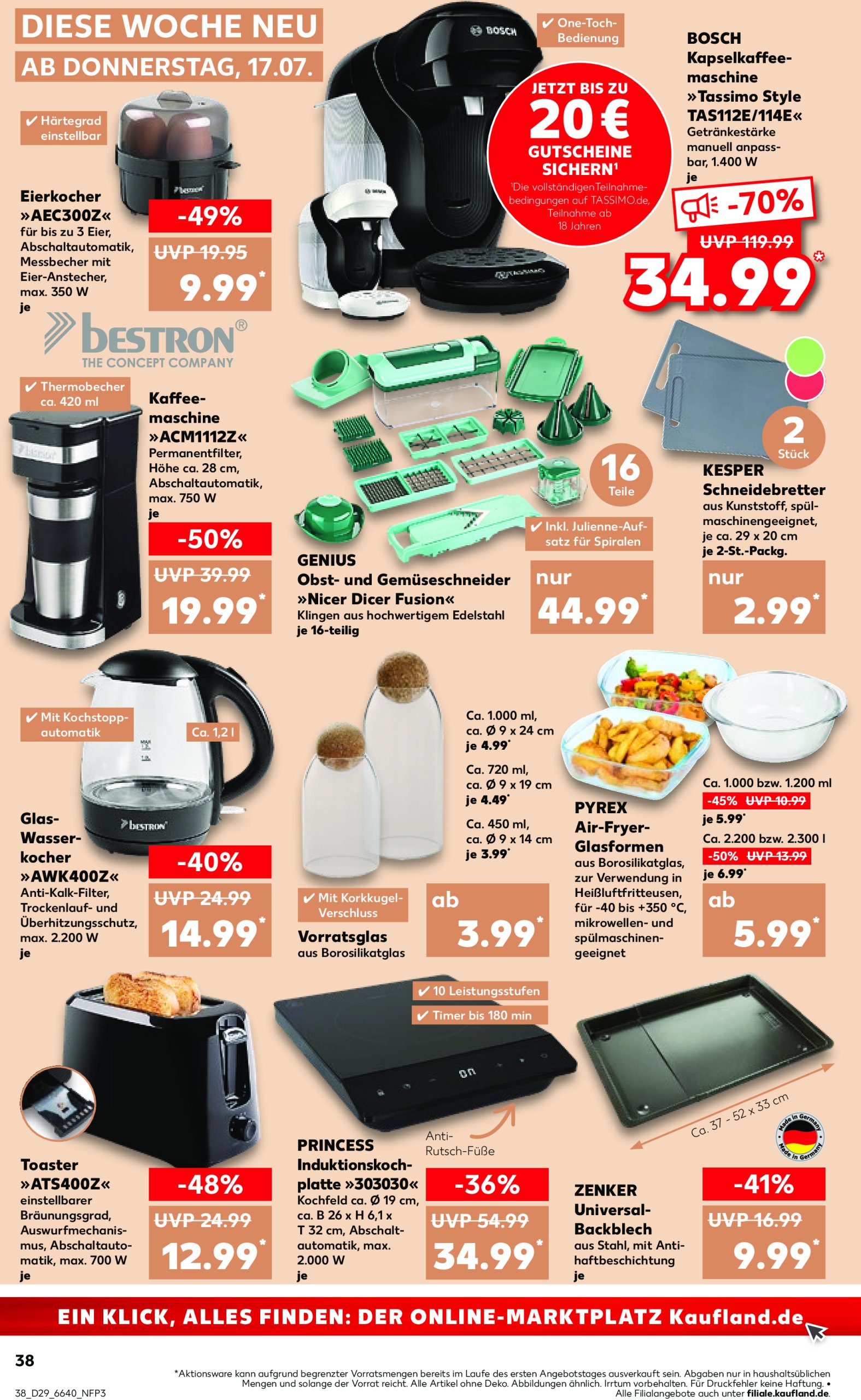 kaufland - Kaufland-Prospekt gültig vom 17.07. bis 23.07. - page: 38 kaufland - Kaufland-Prospekt gültig vom 17.07. bis 23.07. - page: 38