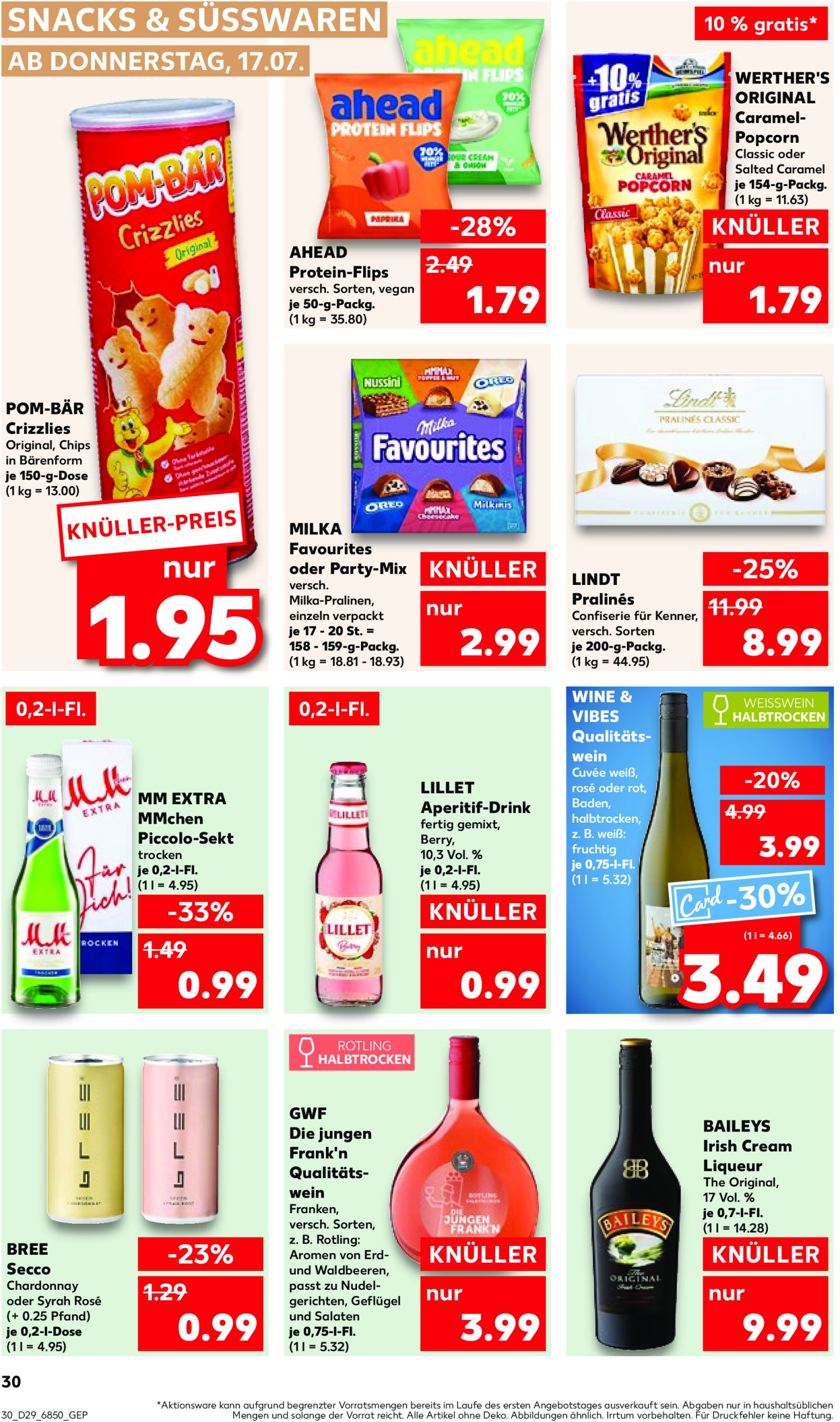 kaufland - Kaufland-Prospekt gültig vom 17.07. bis 23.07. - page: 30 kaufland - Kaufland-Prospekt gültig vom 17.07. bis 23.07. - page: 30