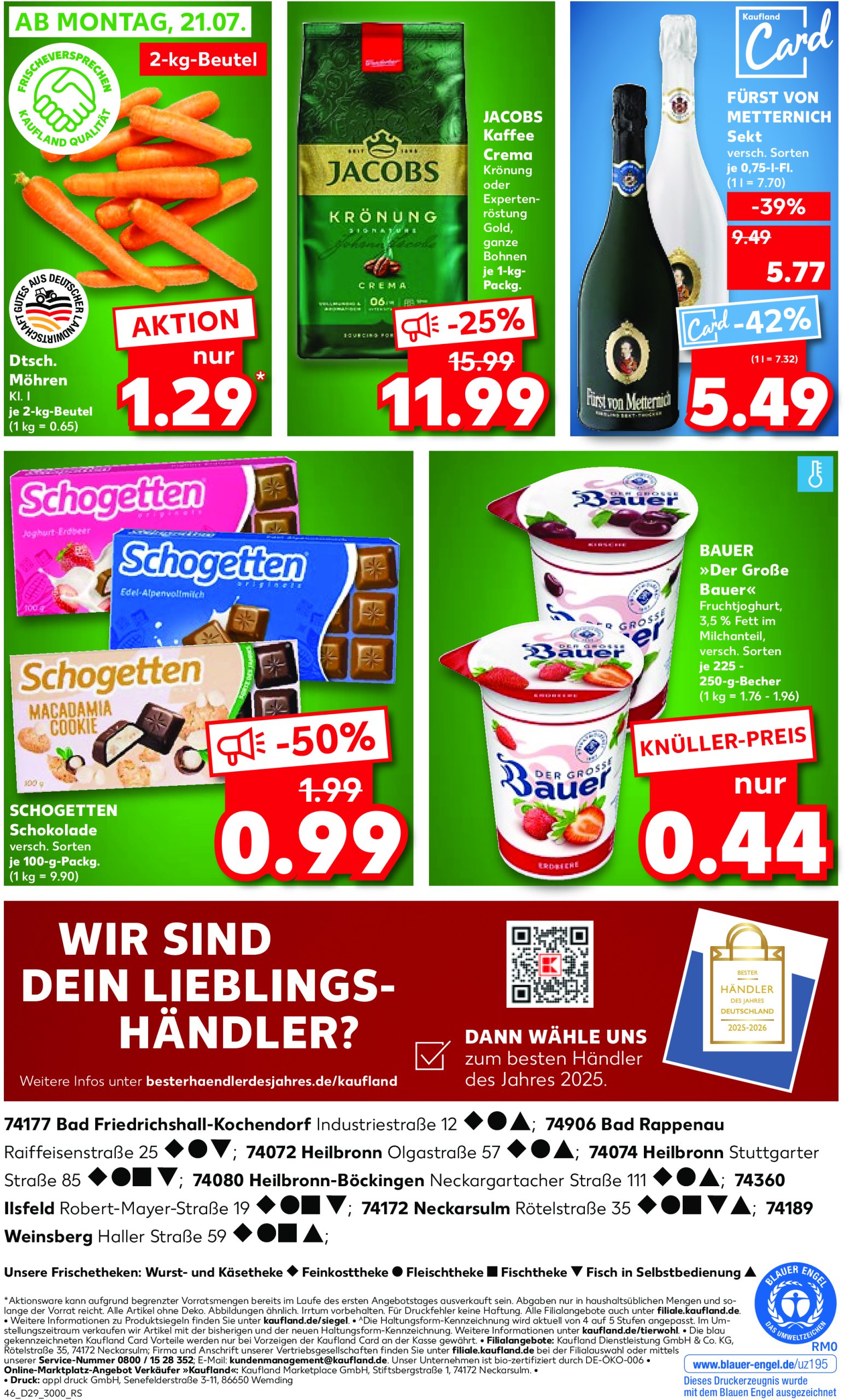 kaufland - Kaufland-Prospekt gültig vom 17.07. bis 23.07. - page: 46 kaufland - Kaufland-Prospekt gültig vom 17.07. bis 23.07. - page: 46