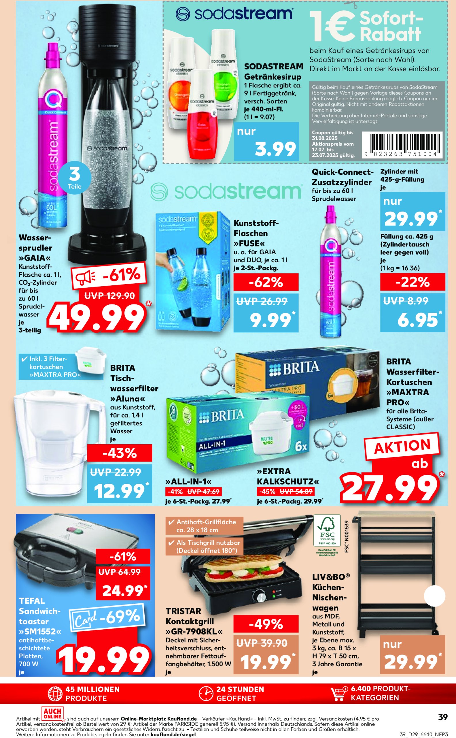 kaufland - Kaufland-Prospekt gültig vom 17.07. bis 23.07. - page: 39 kaufland - Kaufland-Prospekt gültig vom 17.07. bis 23.07. - page: 39