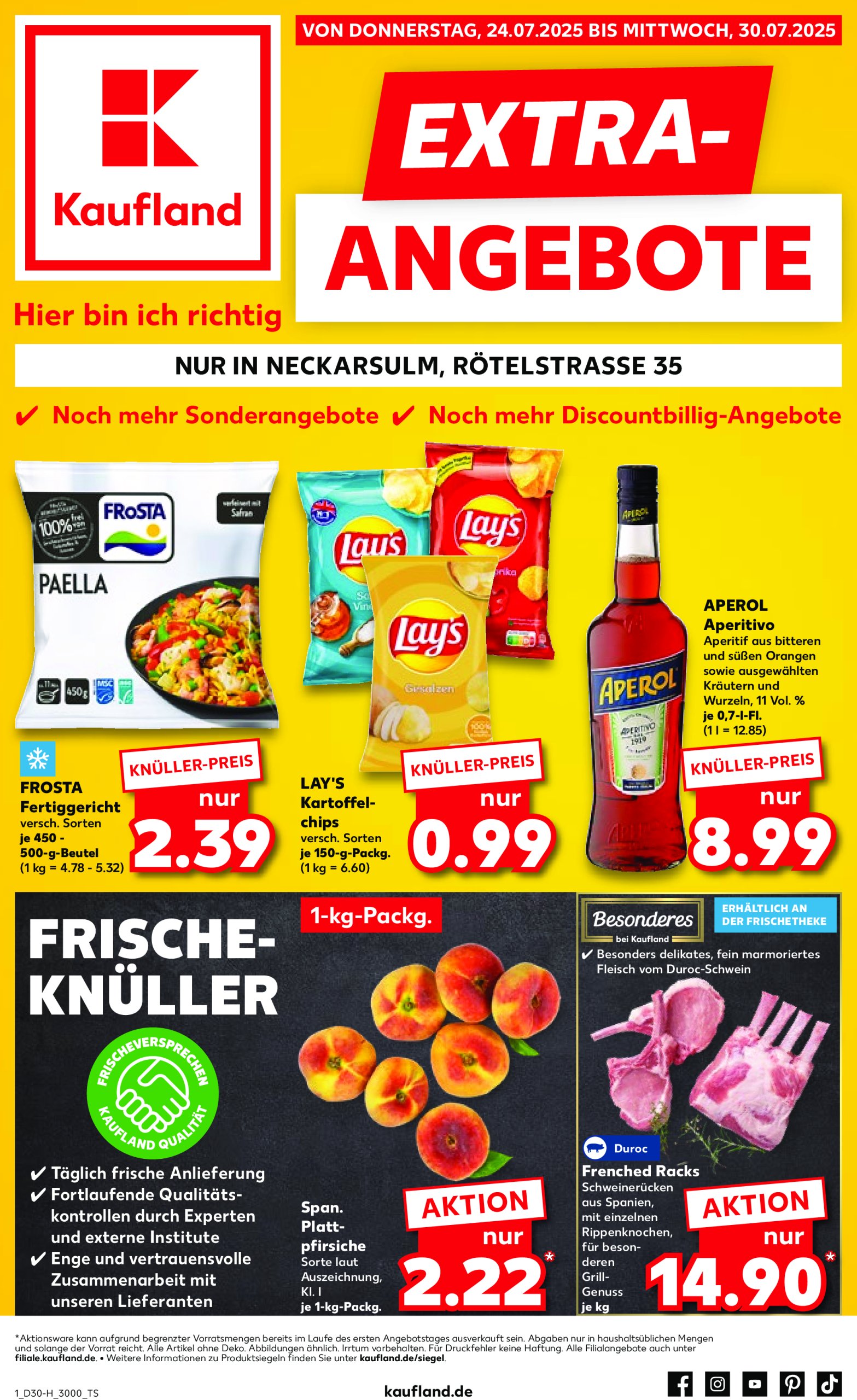 kaufland - Kaufland - Neckarsulm-Prospekt gültig vom 24.07. bis 30.07.