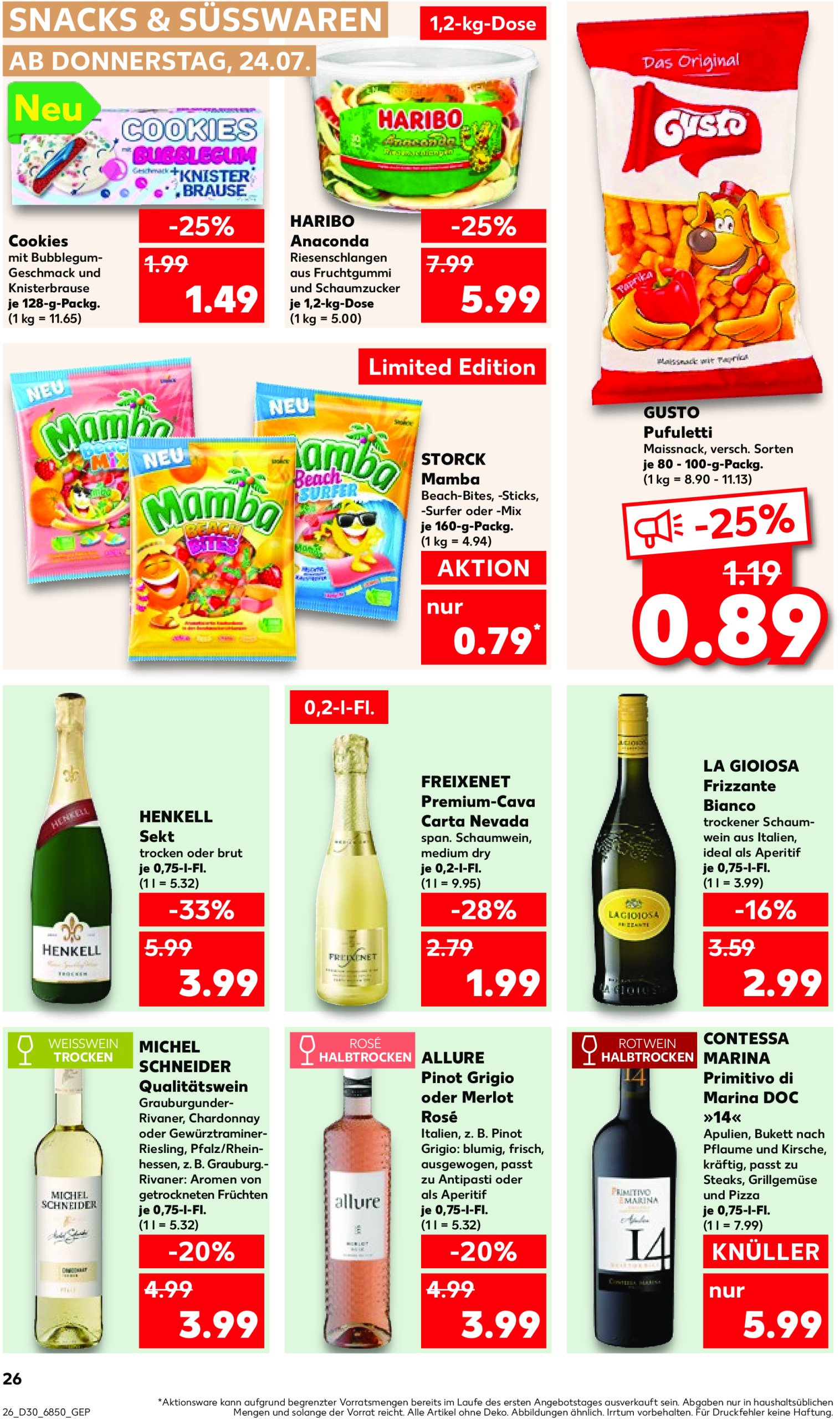 kaufland - Kaufland-Prospekt gültig vom 24.07. bis 30.07. - page: 26 kaufland - Kaufland-Prospekt gültig vom 24.07. bis 30.07. - page: 26