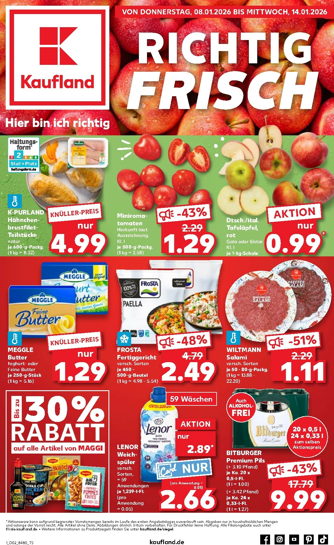 kaufland - Kaufland-Prospekt gültig vom 08.01. bis 14.01.