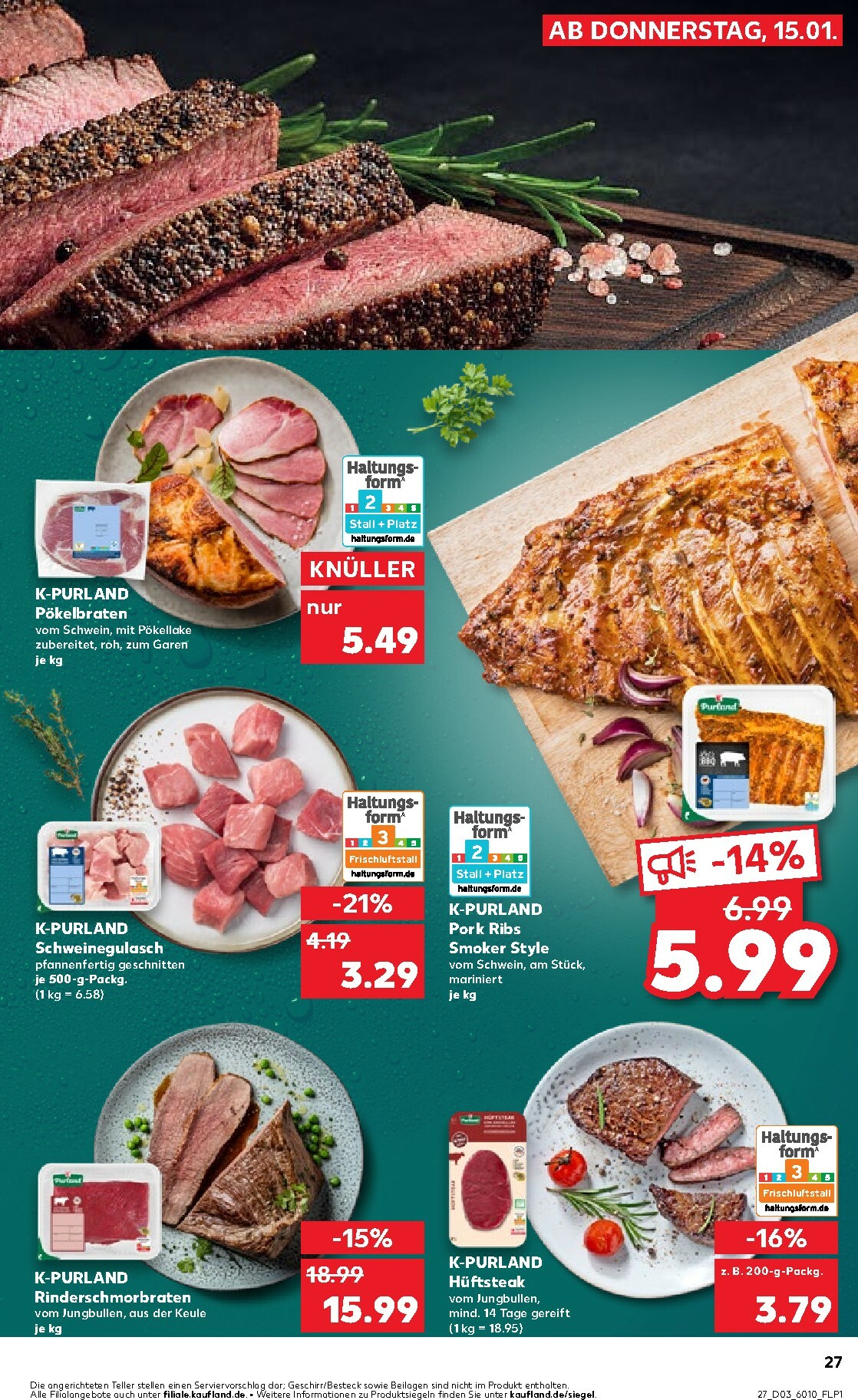 kaufland - Kaufland-Prospekt gültig vom 15.01. bis 21.01. - page: 27