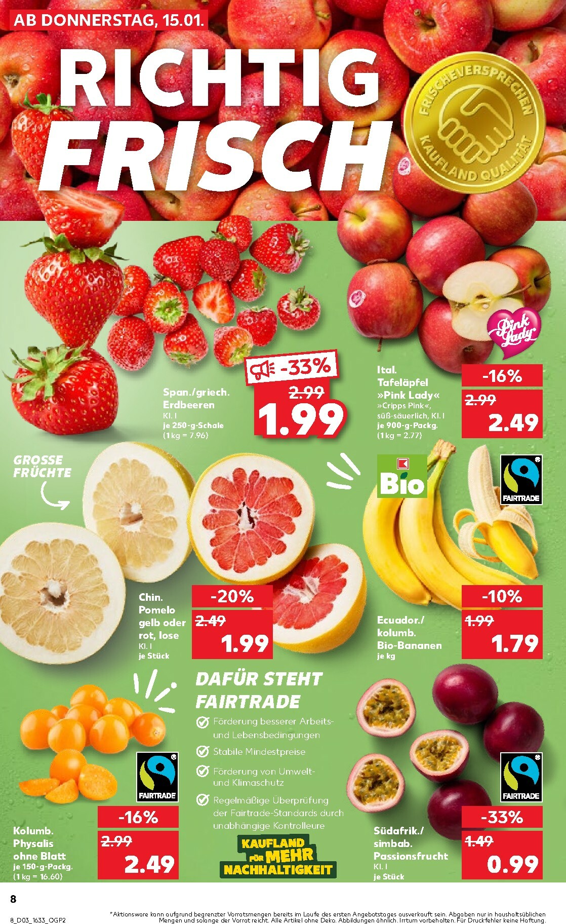kaufland - Kaufland - Wochenstart-Prospekt gültig vom 19.01. bis 21.01. - page: 8