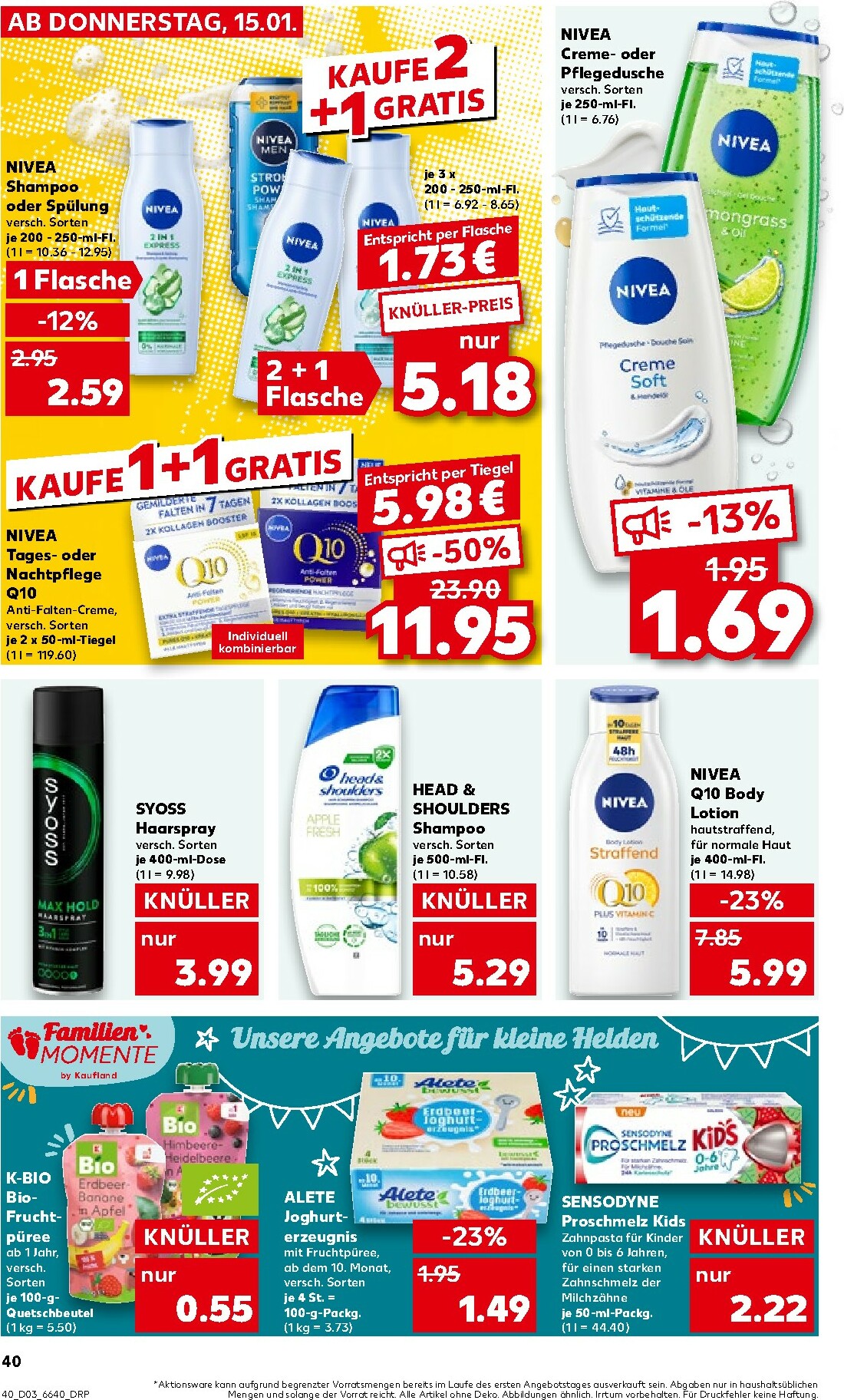 kaufland - Kaufland - Wochenstart-Prospekt gültig vom 19.01. bis 21.01. - page: 40