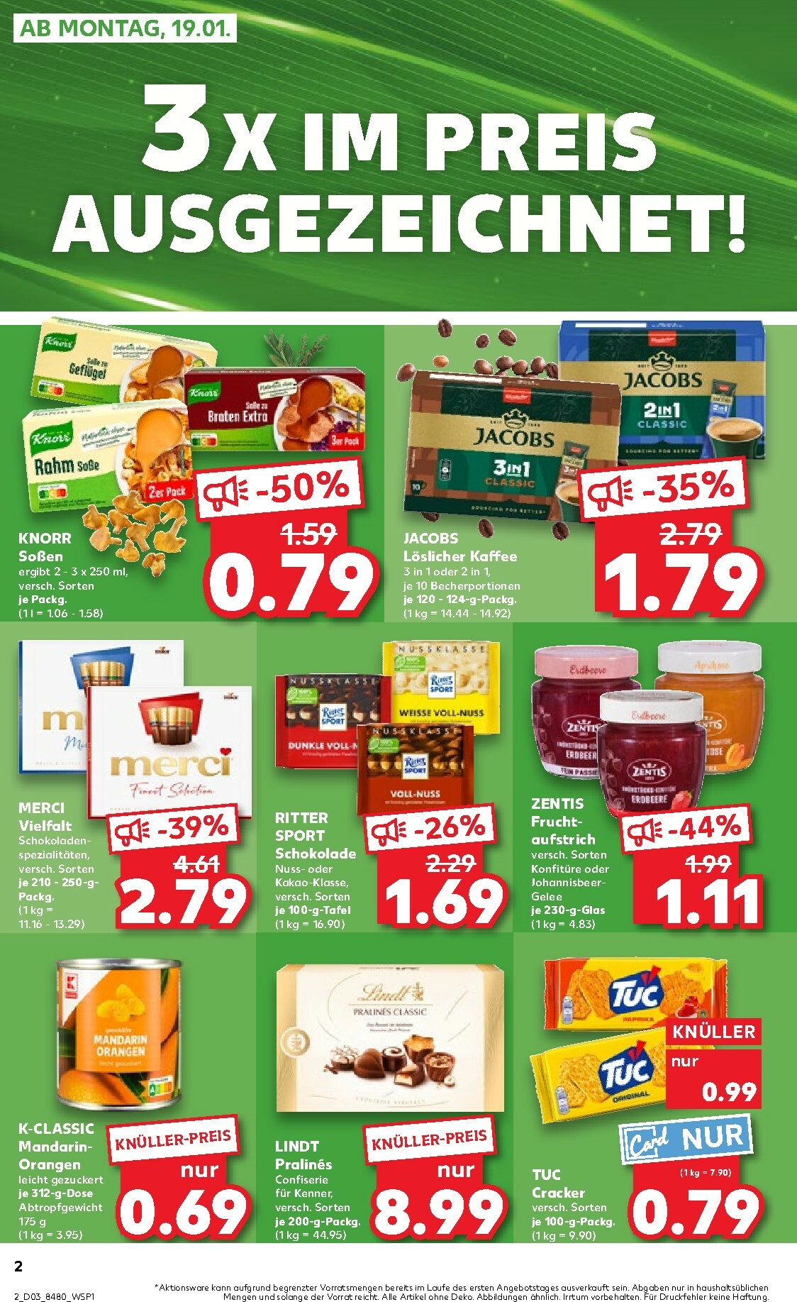 kaufland - Kaufland - Wochenstart-Prospekt gültig vom 19.01. bis 21.01. - page: 2