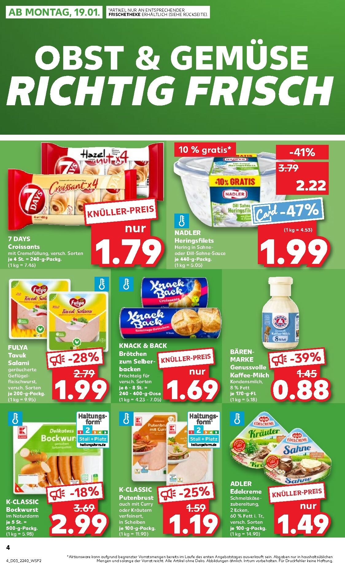 kaufland - Kaufland - Wochenstart-Prospekt gültig vom 19.01. bis 21.01. - page: 4
