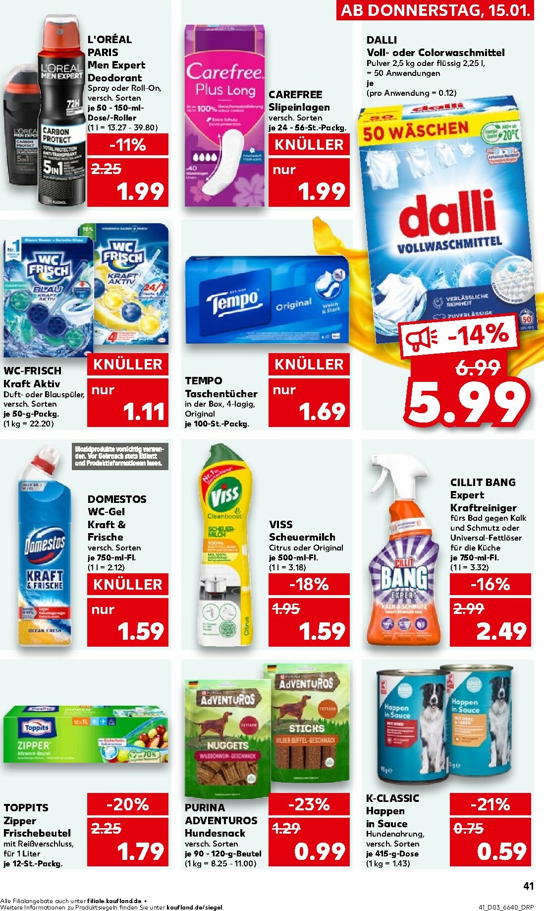 kaufland - Kaufland - Wochenstart-Prospekt gültig vom 19.01. bis 21.01. - page: 41