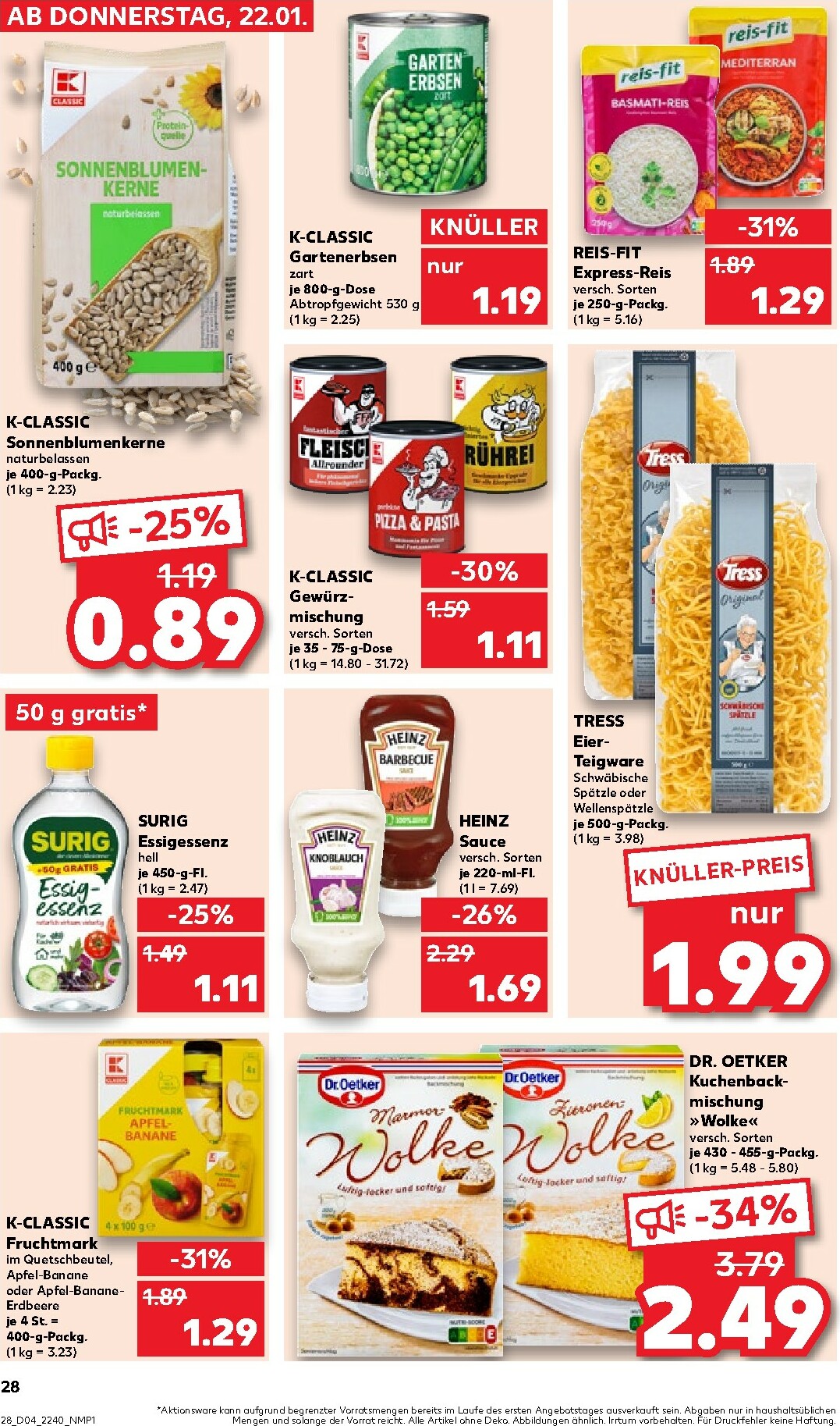 kaufland - Kaufland-Prospekt gültig vom 22.01. bis 28.01. - page: 28