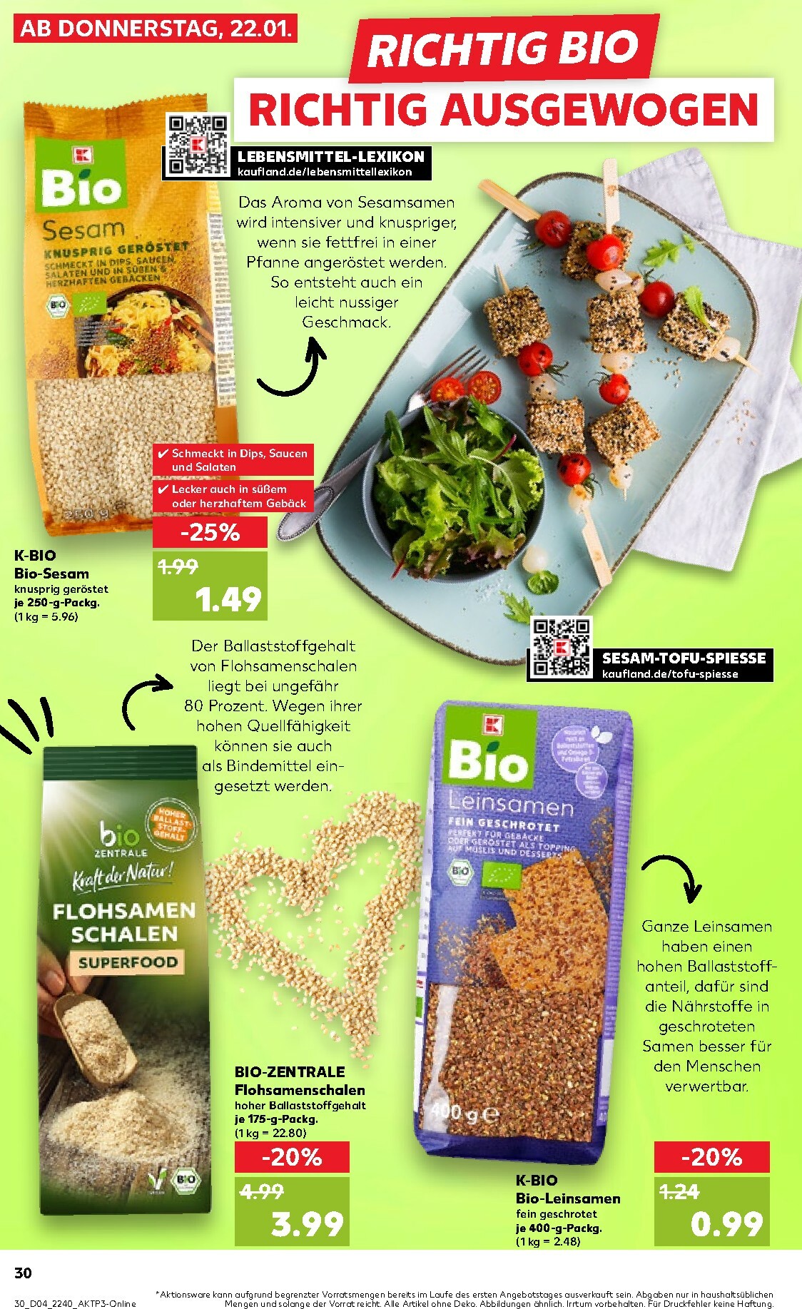 kaufland - Kaufland-Prospekt gültig vom 22.01. bis 28.01. - page: 30