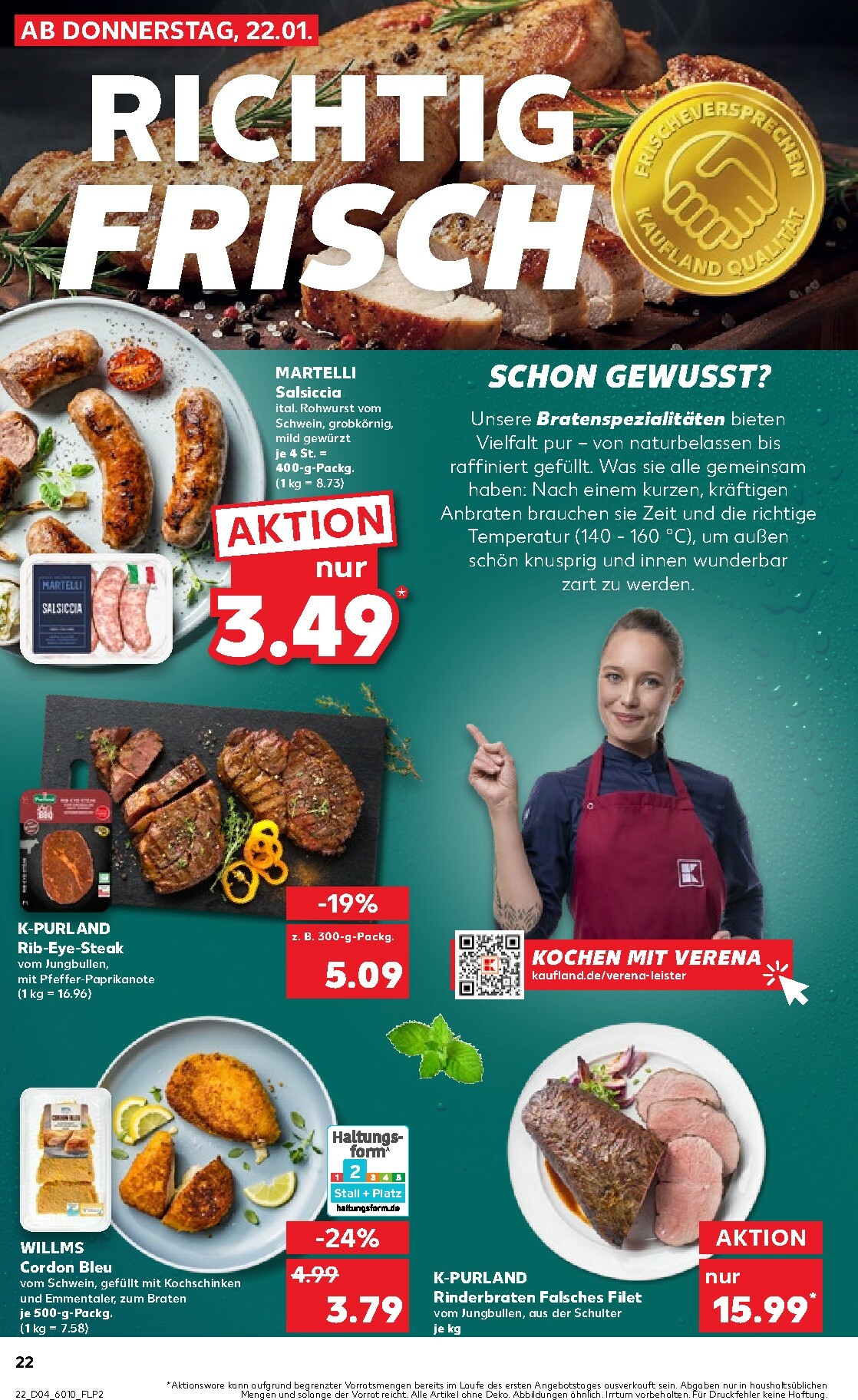 kaufland - Kaufland-Prospekt gültig vom 22.01. bis 28.01. - page: 22