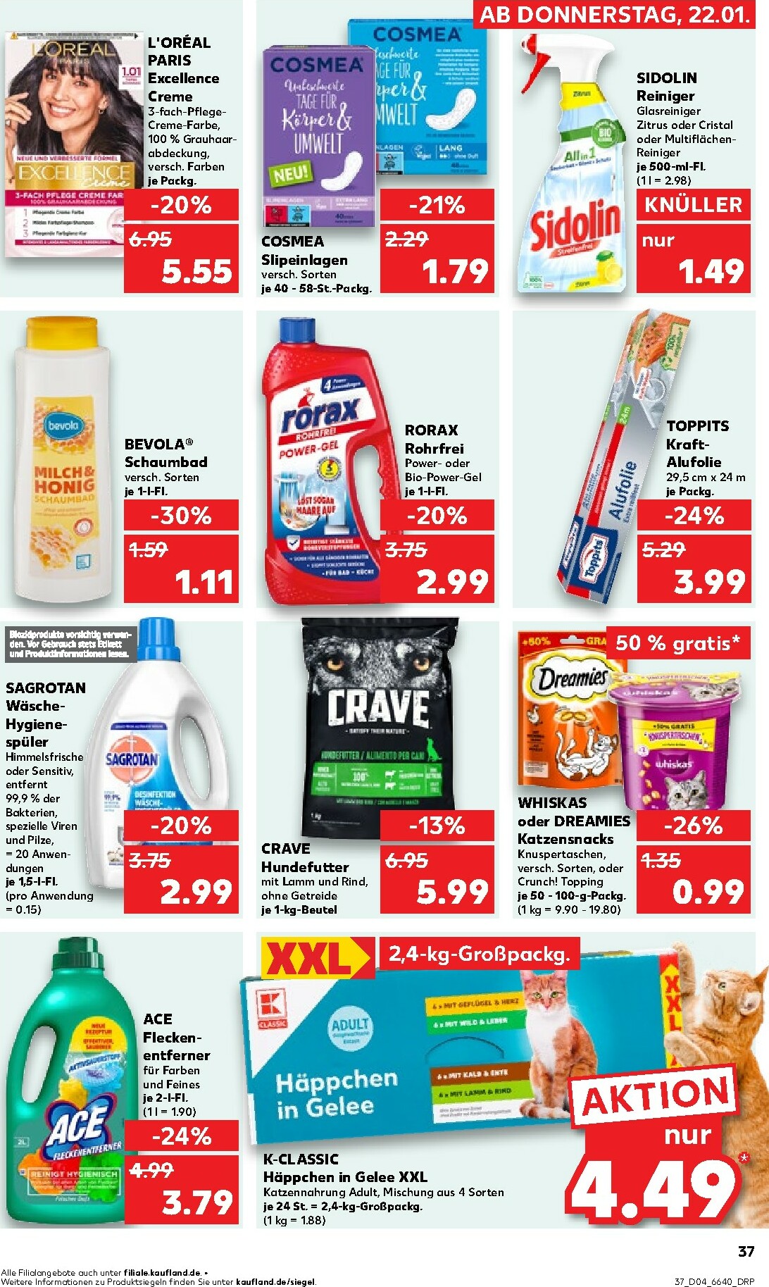 kaufland - Kaufland-Prospekt gültig vom 22.01. bis 28.01. - page: 37