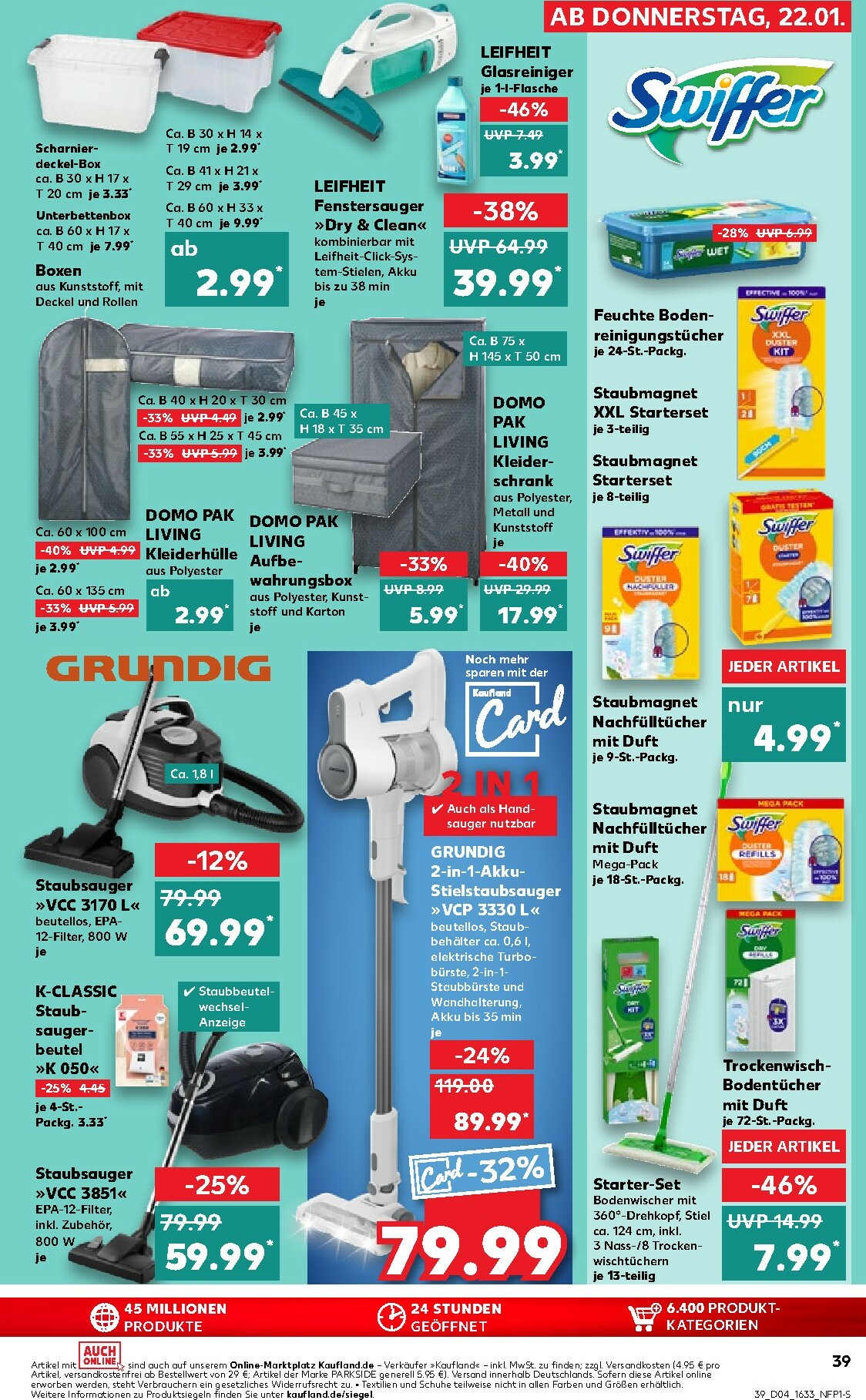 kaufland - Kaufland-Prospekt gültig vom 22.01. bis 28.01. - page: 39