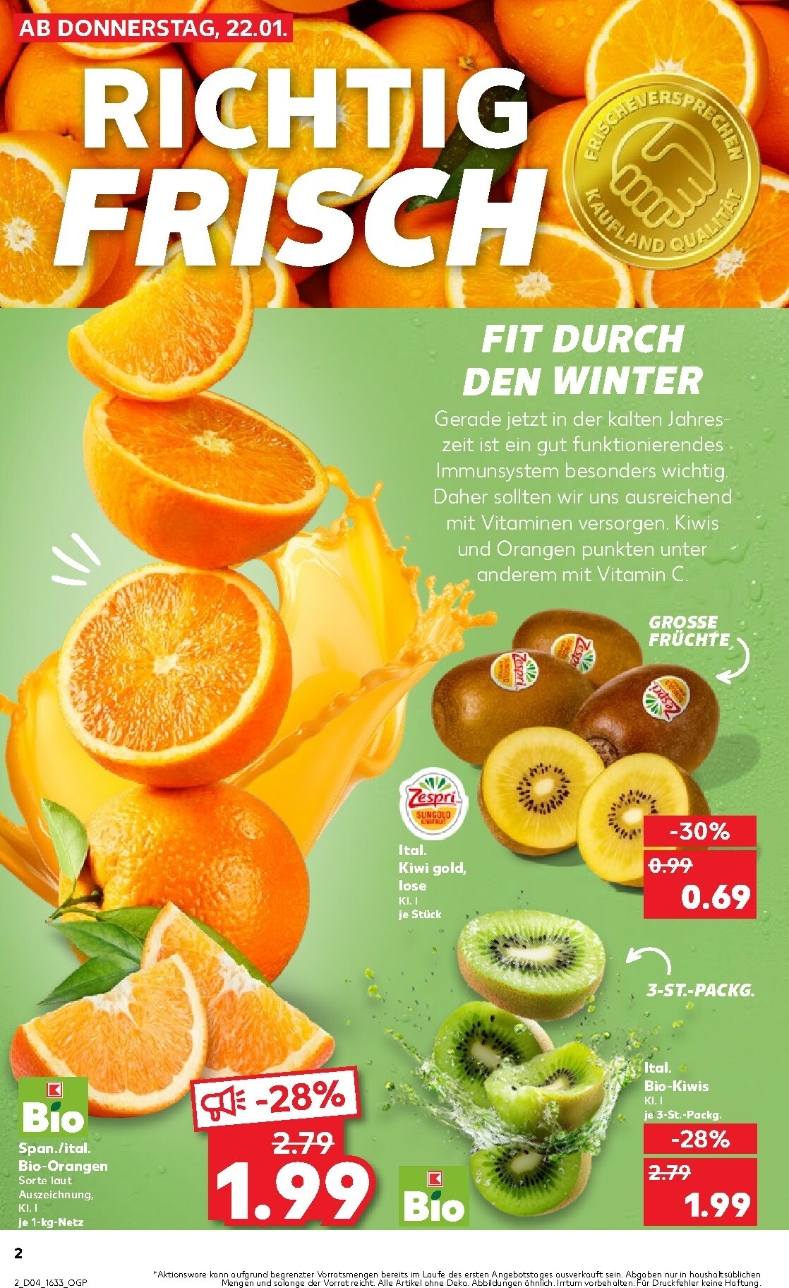 kaufland - Kaufland-Prospekt gültig vom 22.01. bis 28.01. - page: 2