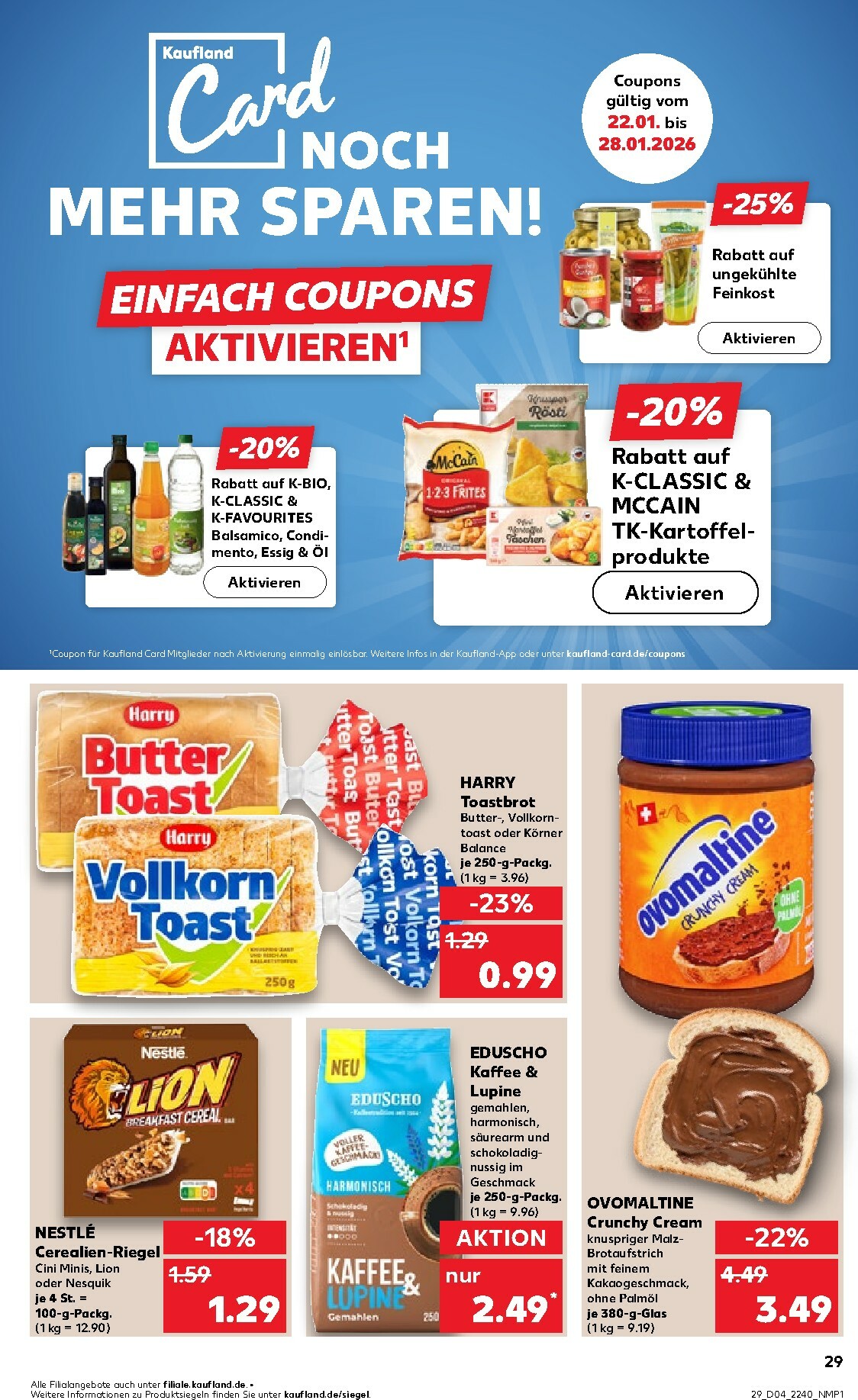 kaufland - Kaufland-Prospekt gültig vom 22.01. bis 28.01. - page: 29