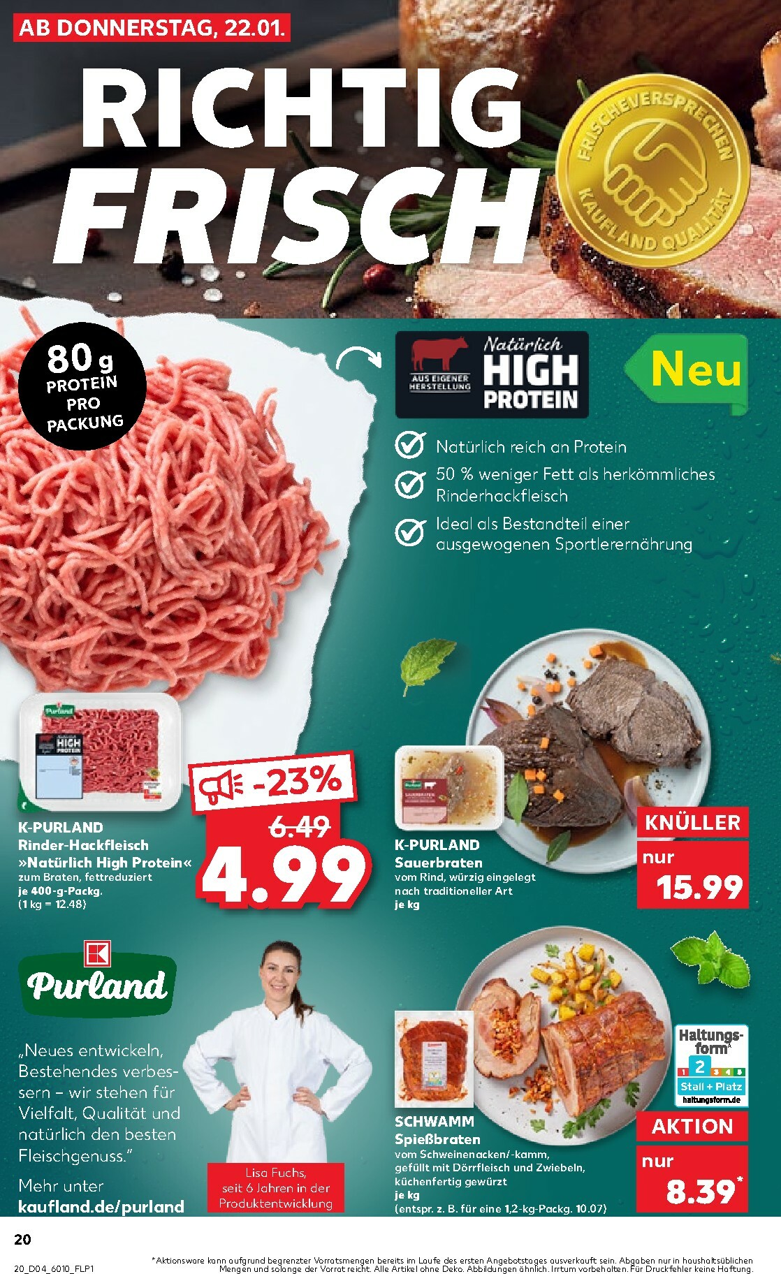 kaufland - Kaufland-Prospekt gültig vom 22.01. bis 28.01. - page: 20