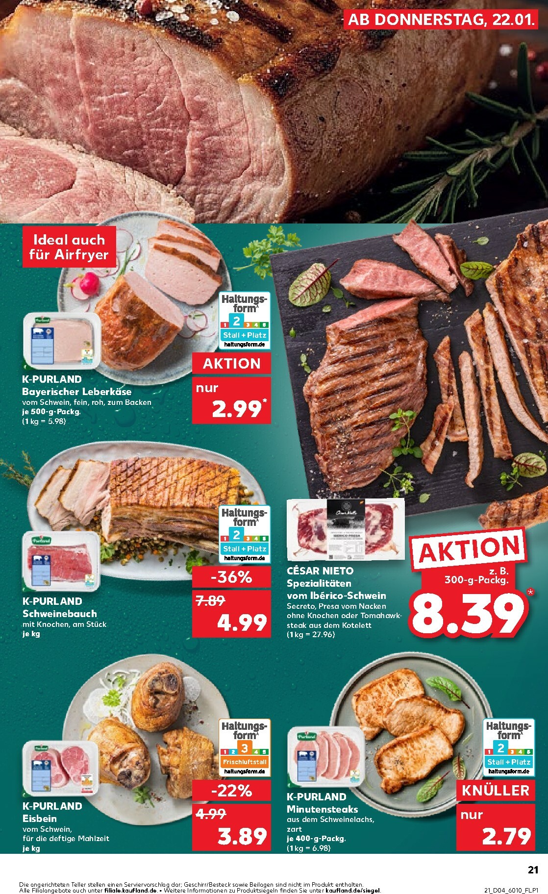 kaufland - Kaufland-Prospekt gültig vom 22.01. bis 28.01. - page: 21