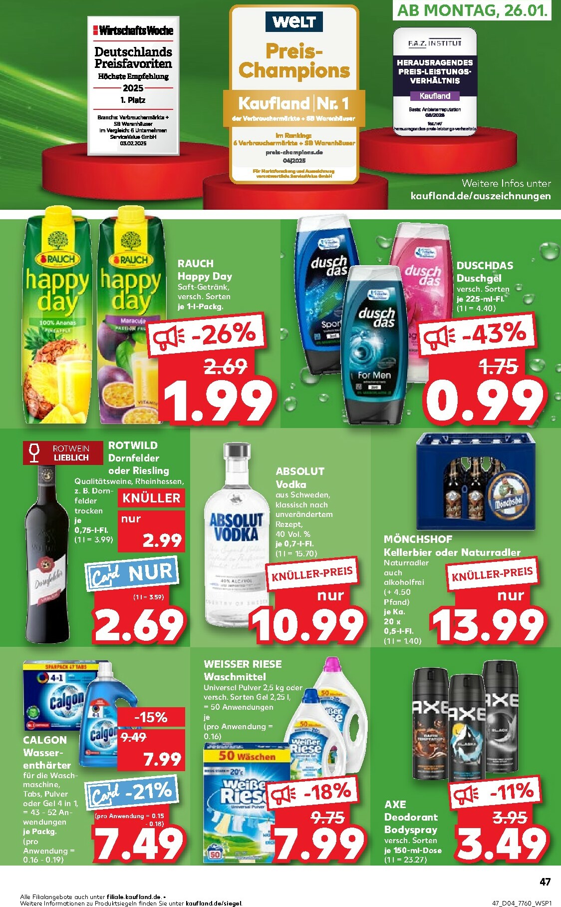 kaufland - Kaufland-Prospekt gültig vom 22.01. bis 28.01. - page: 47