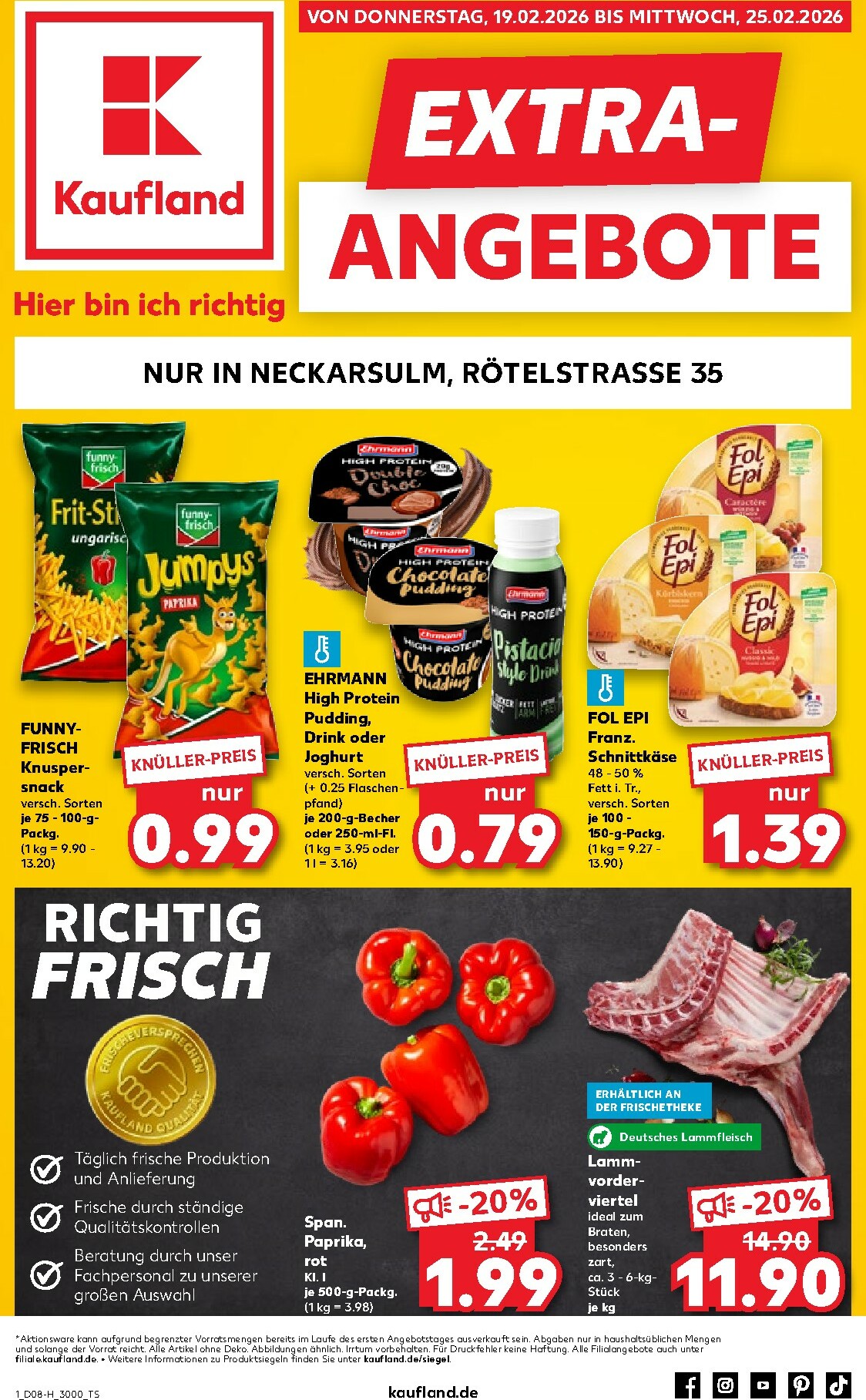 kaufland - Kaufland - Neckarsulm-Prospekt gültig vom 19.02.2026 bis 25.02.2026