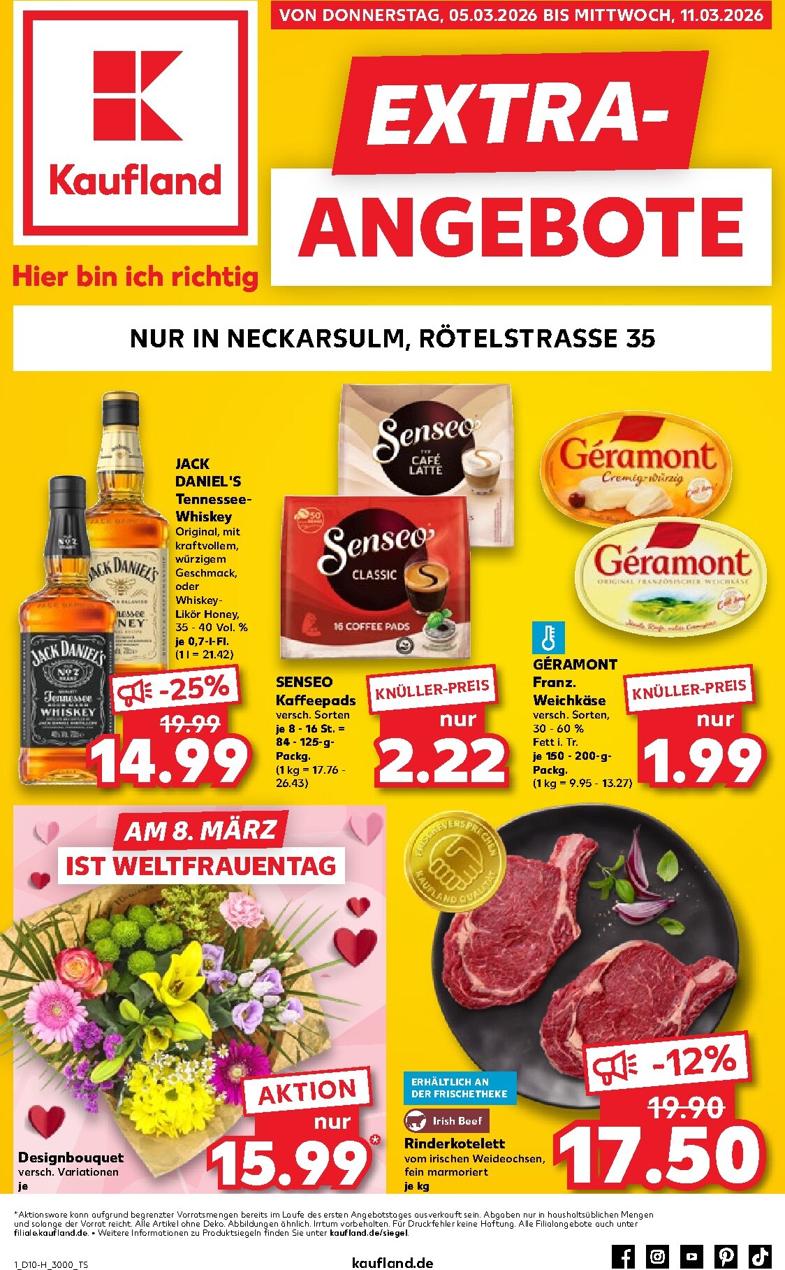kaufland - Kaufland - Neckarsulm-Prospekt gültig vom 05.03.2026 bis 11.03.2026