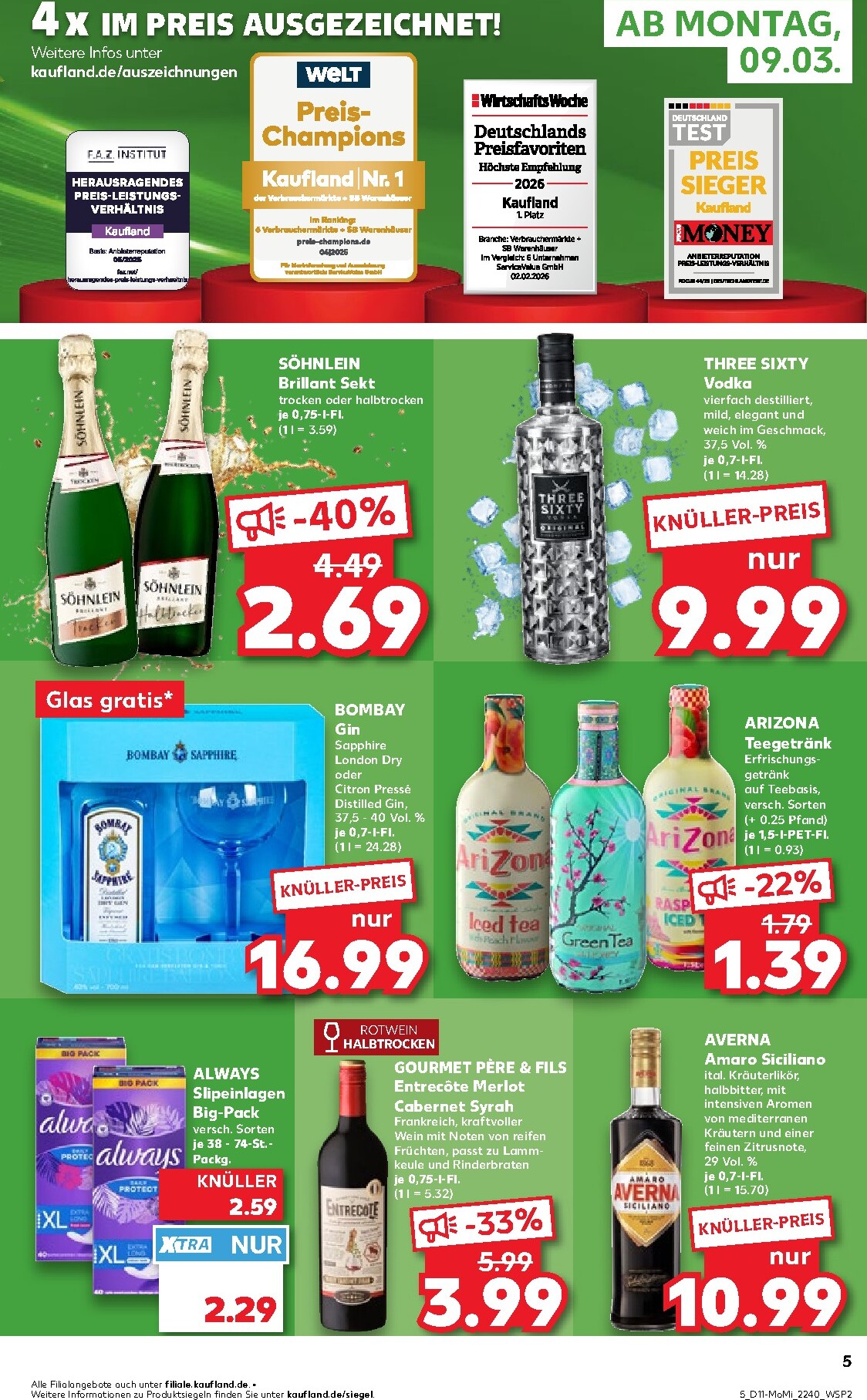 kaufland - Kaufland - Wochenstart-Prospekt gültig vom 09.03.2026 bis 11.03.2026 - page: 5