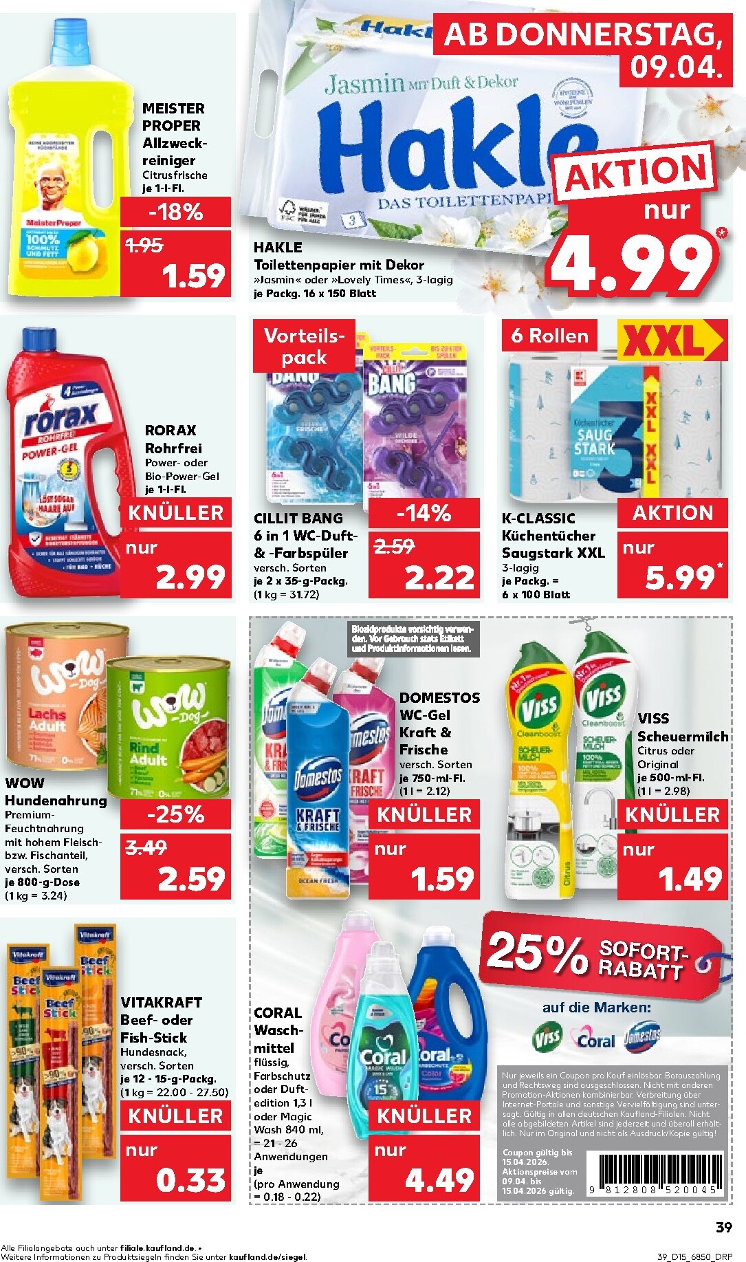 kaufland - Kaufland-Prospekt gültig vom 09.04.2026 bis 15.04.2026 - page: 39