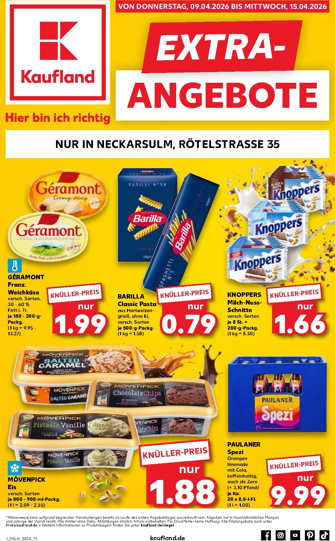 kaufland - Kaufland - Extra Angebote-Prospekt gültig vom 09.04.2026 bis 15.04.2026
