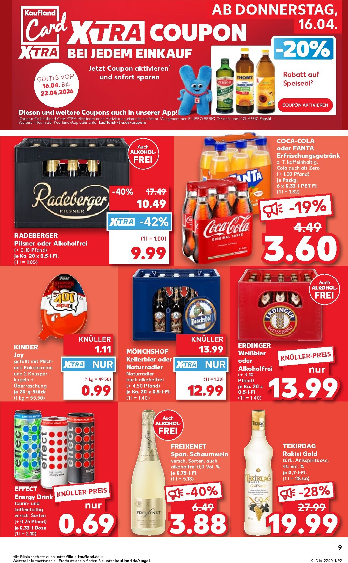 kaufland - Kaufland Prospekt nächste Woche – von Donnerstag 16.04.2026 bis Mittwoch 22.04.2026 - page: 9