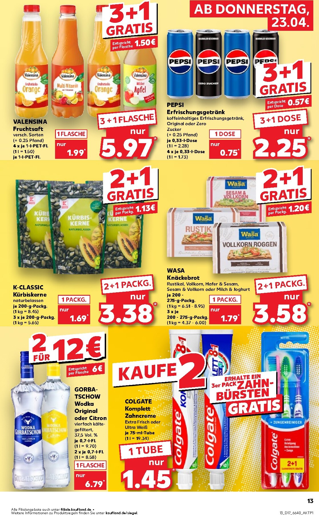 kaufland - Kaufland Prospekt nächste Woche – von Donnerstag 23.04.2026 bis Mittwoch 29.04.2026 - page: 13
