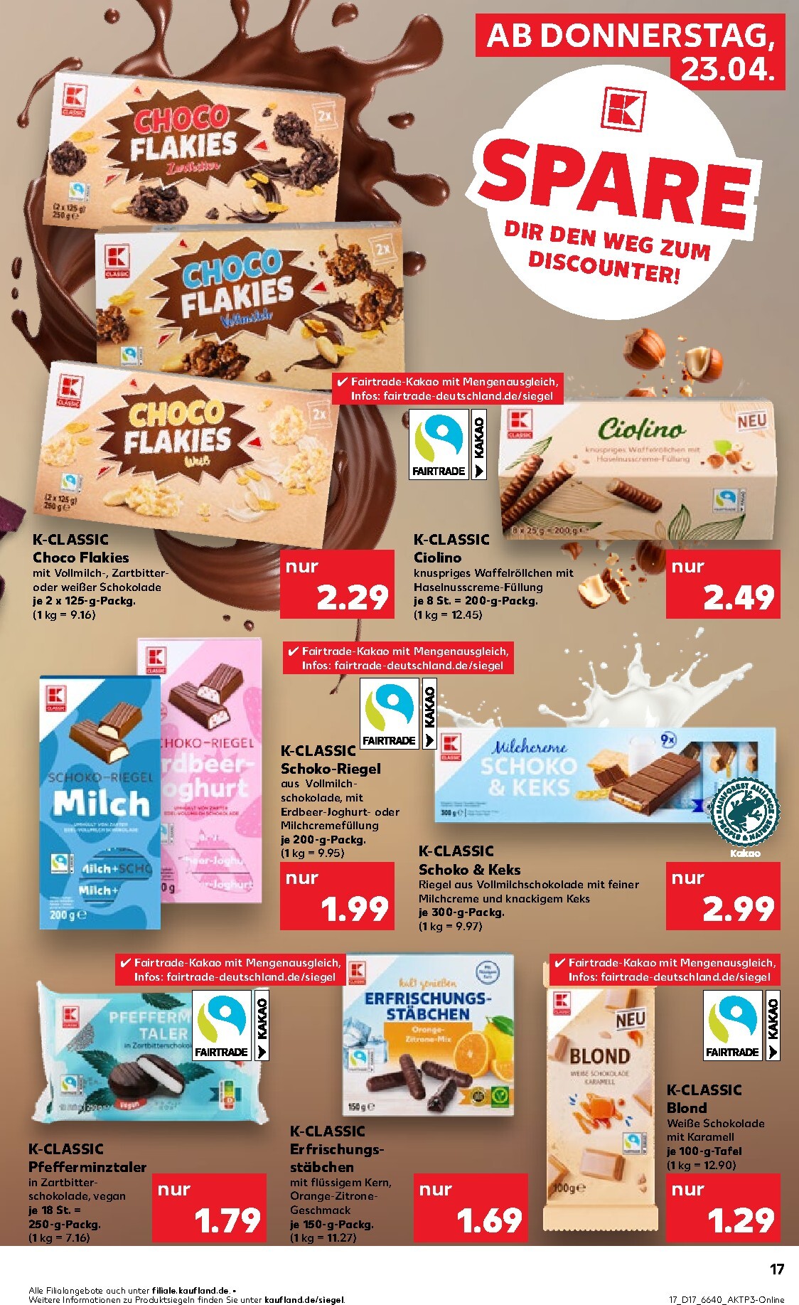 kaufland - Kaufland Prospekt nächste Woche – von Donnerstag 23.04.2026 bis Mittwoch 29.04.2026 - page: 17