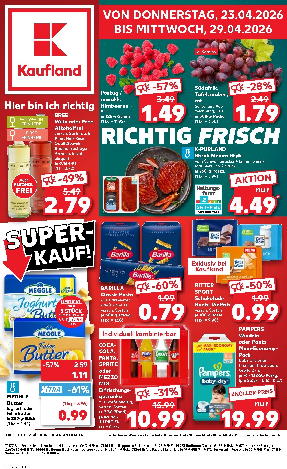 kaufland - Kaufland Prospekt nächste Woche – von Donnerstag 23.04.2026 bis Mittwoch 29.04.2026