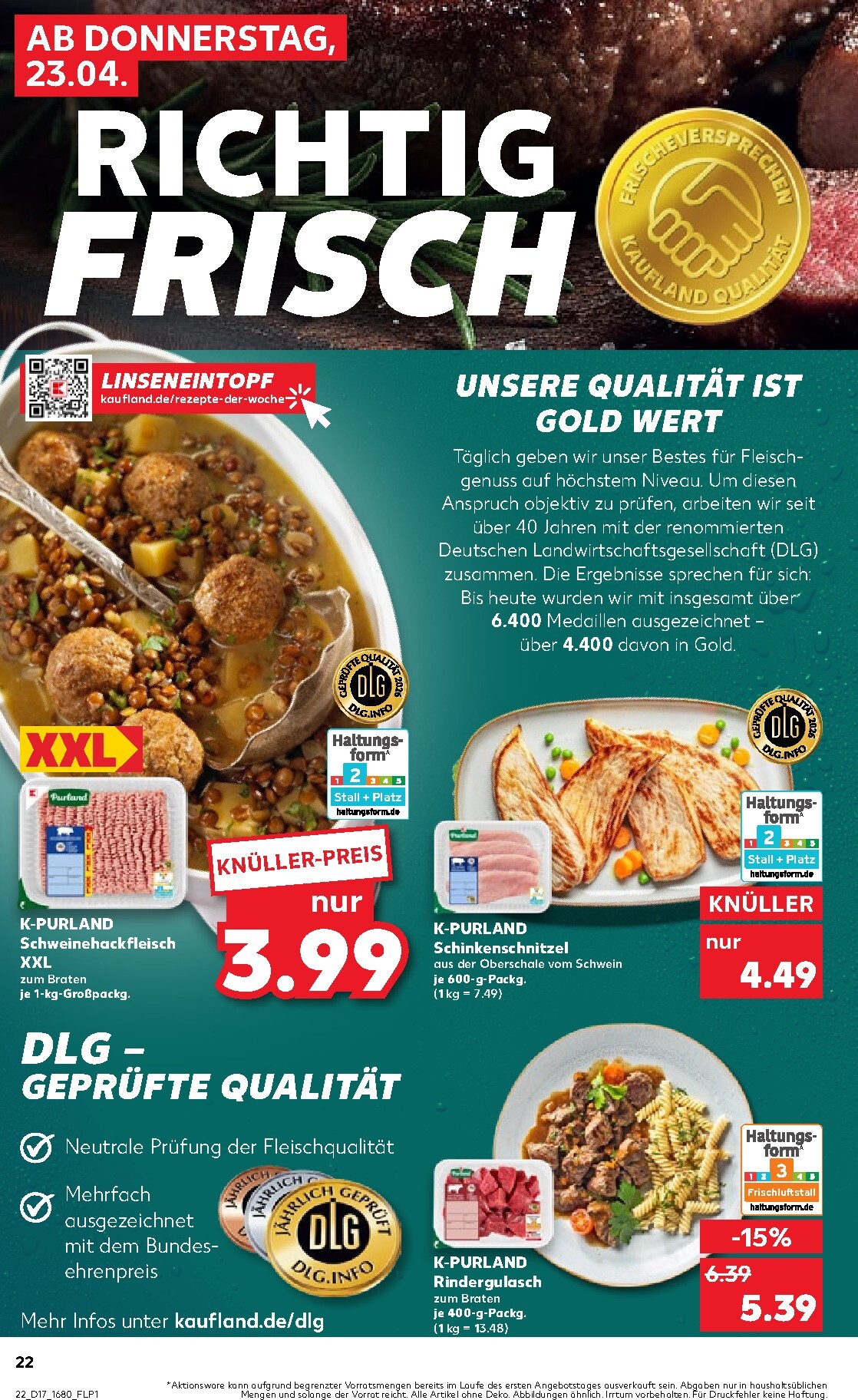 kaufland - Kaufland Prospekt nächste Woche – von Donnerstag 23.04.2026 bis Mittwoch 29.04.2026 - page: 22