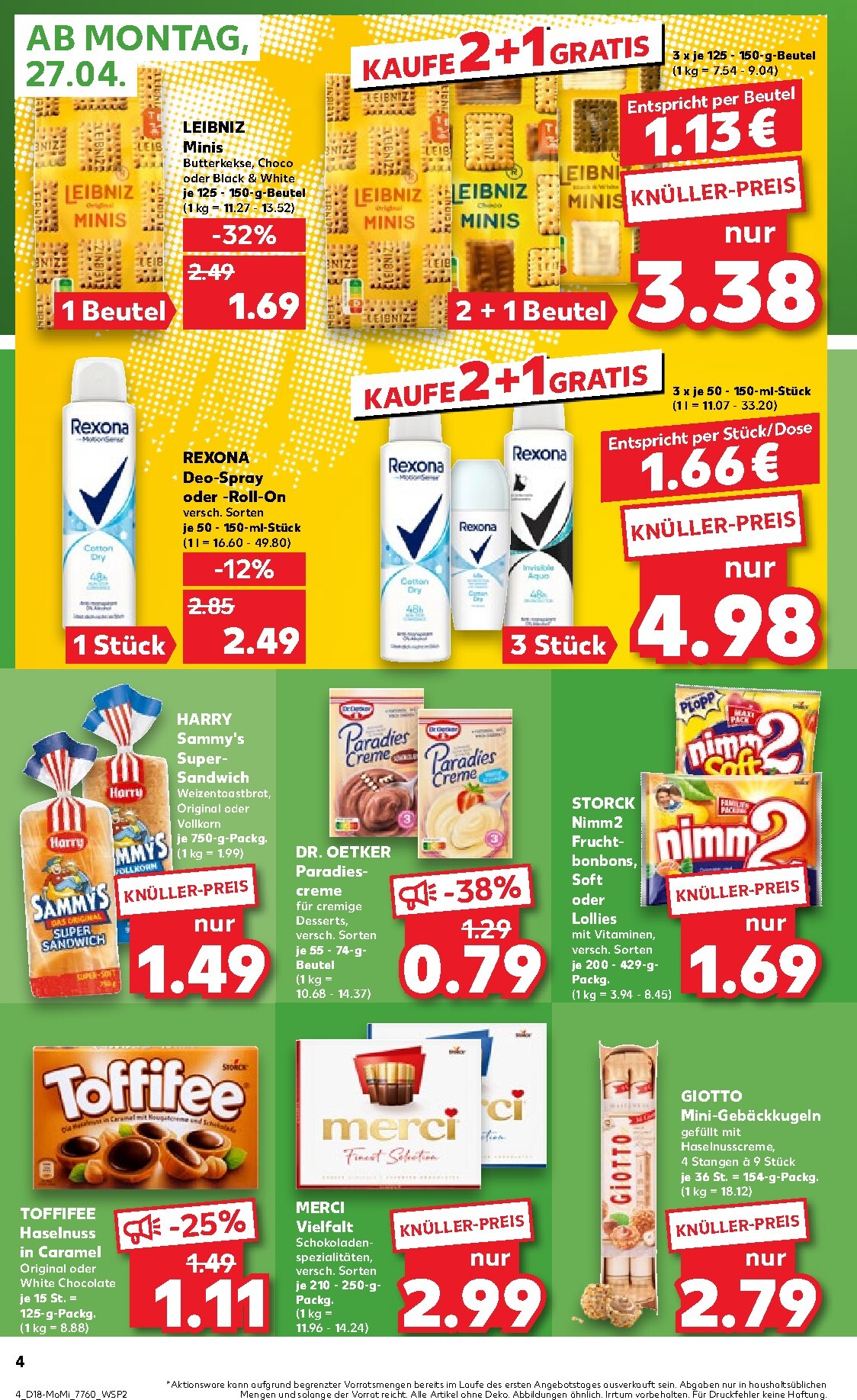 kaufland - Kaufland Prospekt nächste Woche – von Montag 27.04.2026 bis Mittwoch 29.04.2026 - page: 4