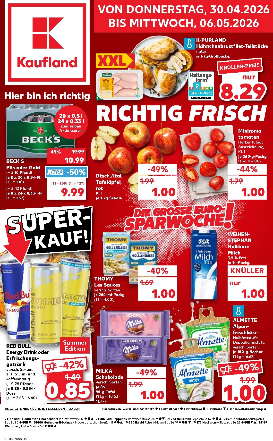 kaufland - Kaufland Prospekt nächste Woche – von Donnerstag 30.04.2026 bis Mittwoch 06.05.2026 - page: 1