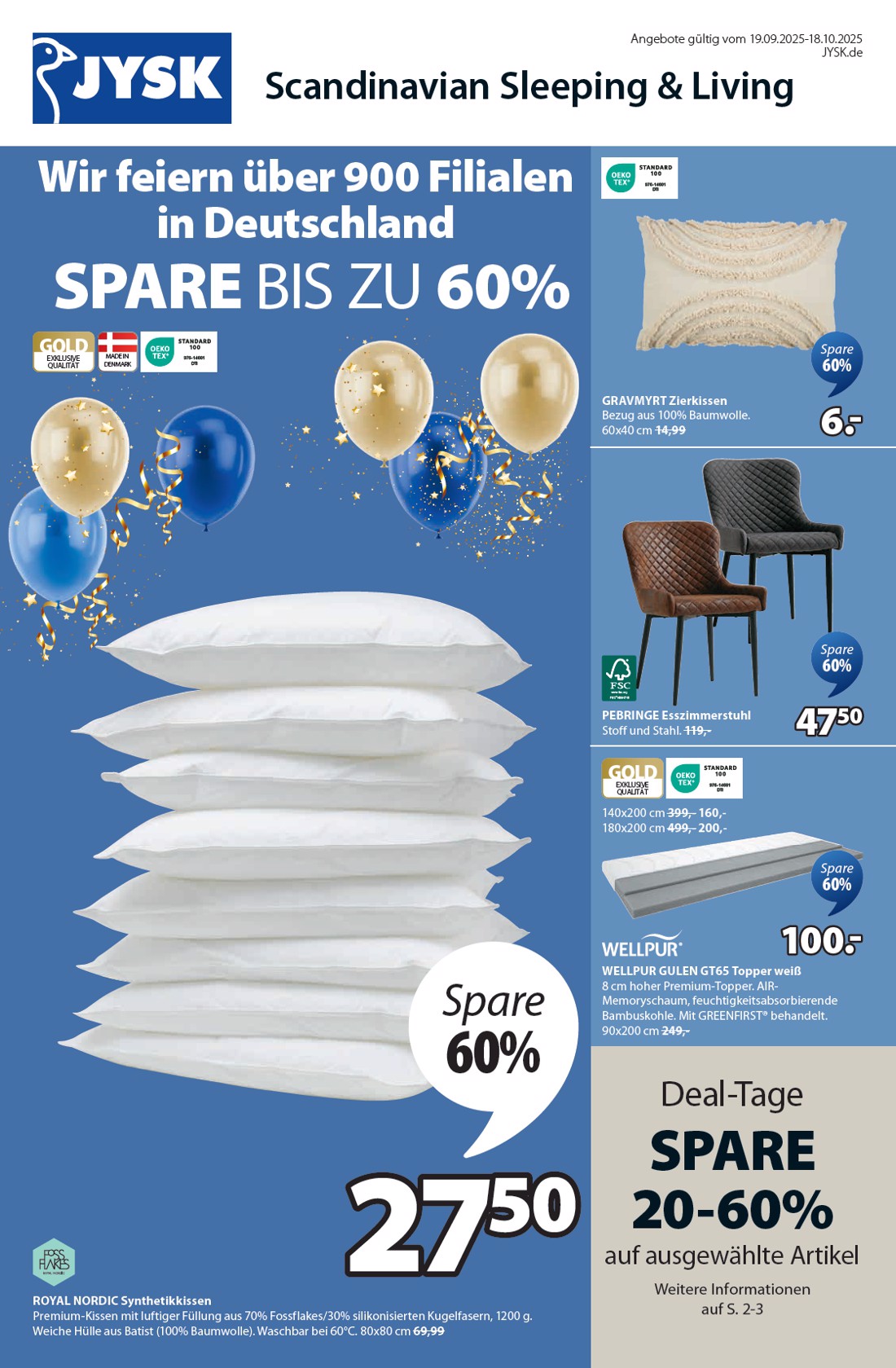jysk - JYSK - Großartige Angebote-Prospekt gültig vom 19.09. bis 18.10.