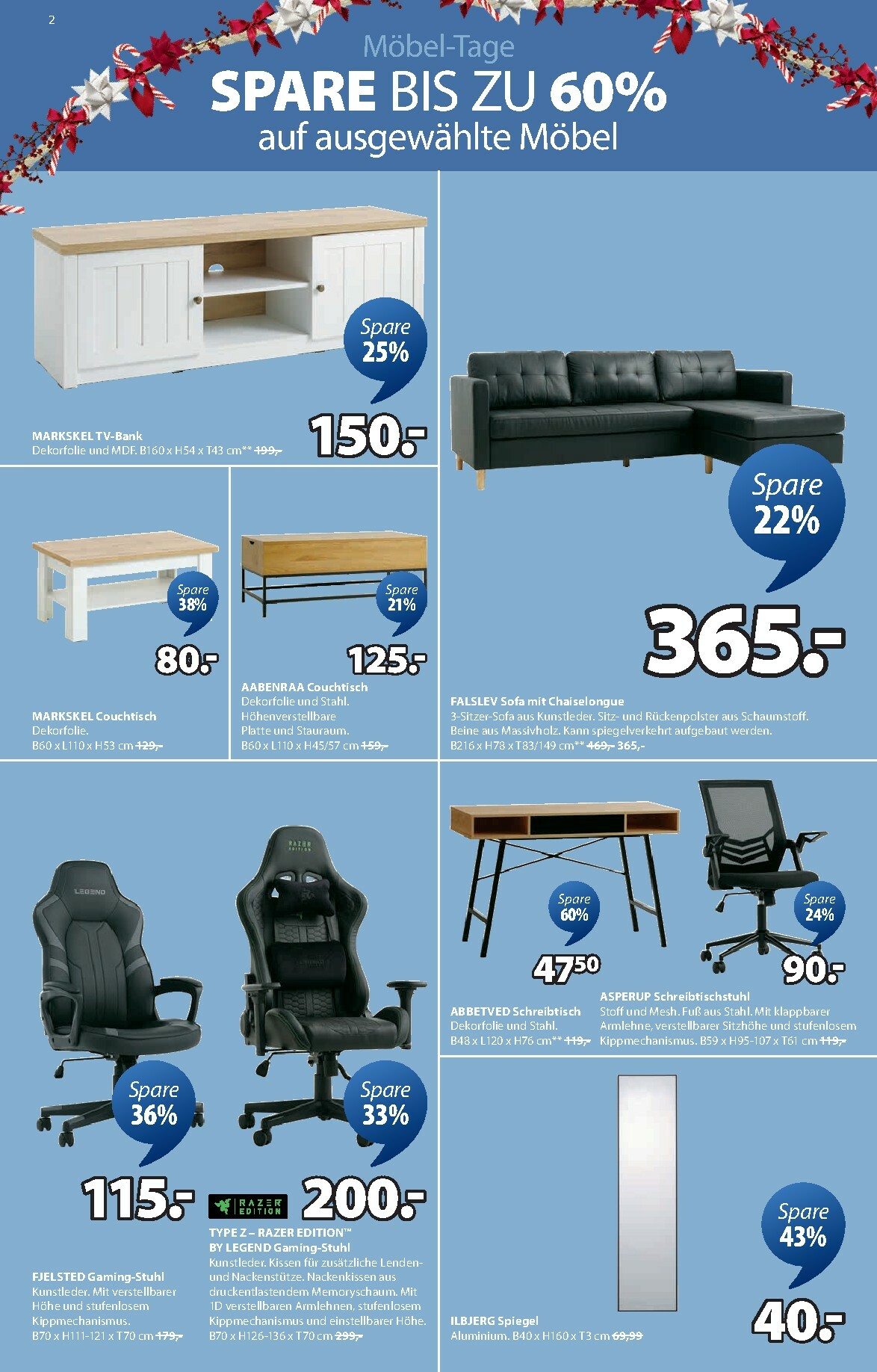 jysk - JYSK - Großartige Angebote-Prospekt gültig vom 22.11. bis 03.01. - page: 2
