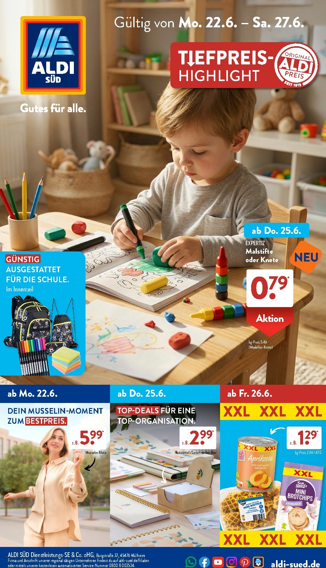 aldi - ALDI SÜD Prospekt nächste Woche – von Montag 22.06.2026 bis Samstag 27.06.2026
