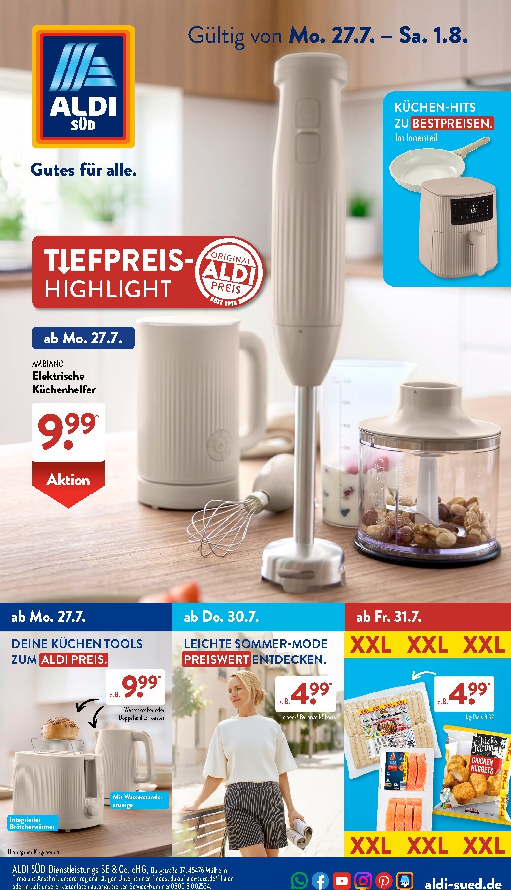 aldi - ALDI SÜD Prospekt nächste Woche – von Montag 27.07.2026 bis Samstag 01.08.2026