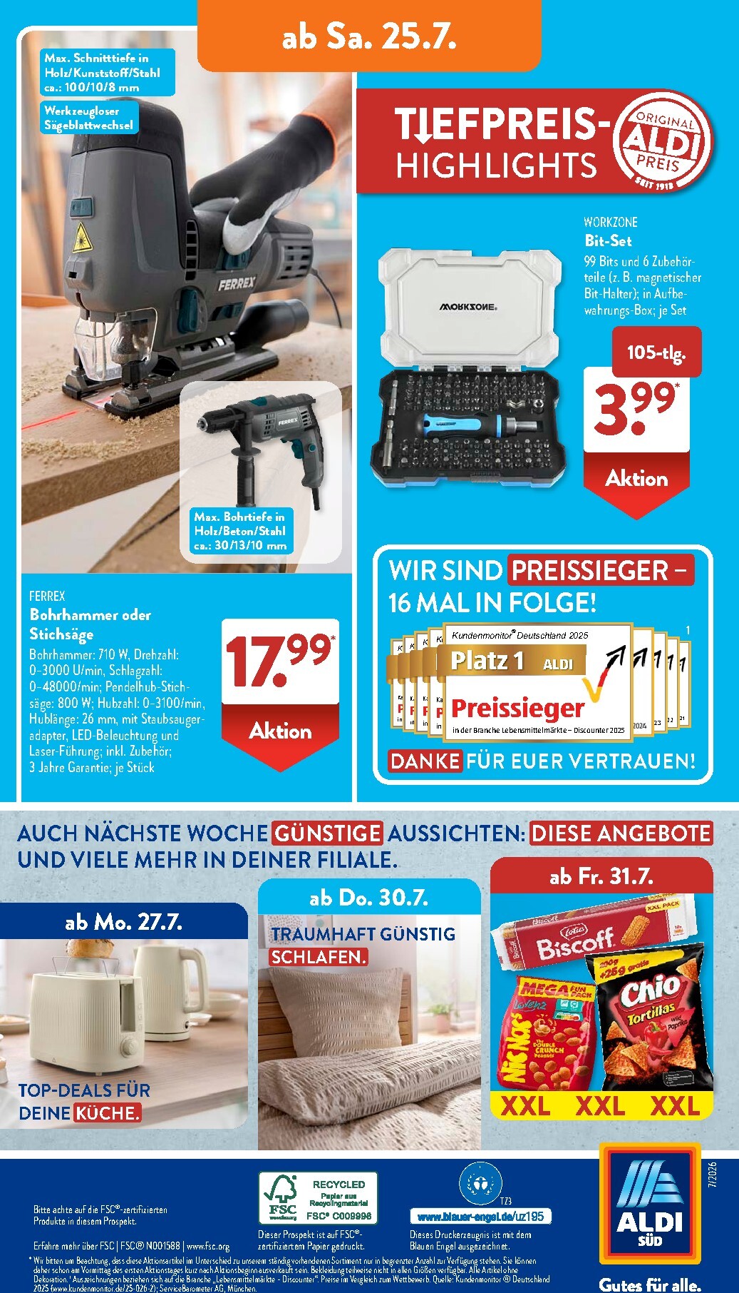 aldi - ALDI SÜD - aktuelle Angebote Prospekt nächste Woche – von Montag 20.07.2026 bis Samstag 25.07.2026 - page: 25