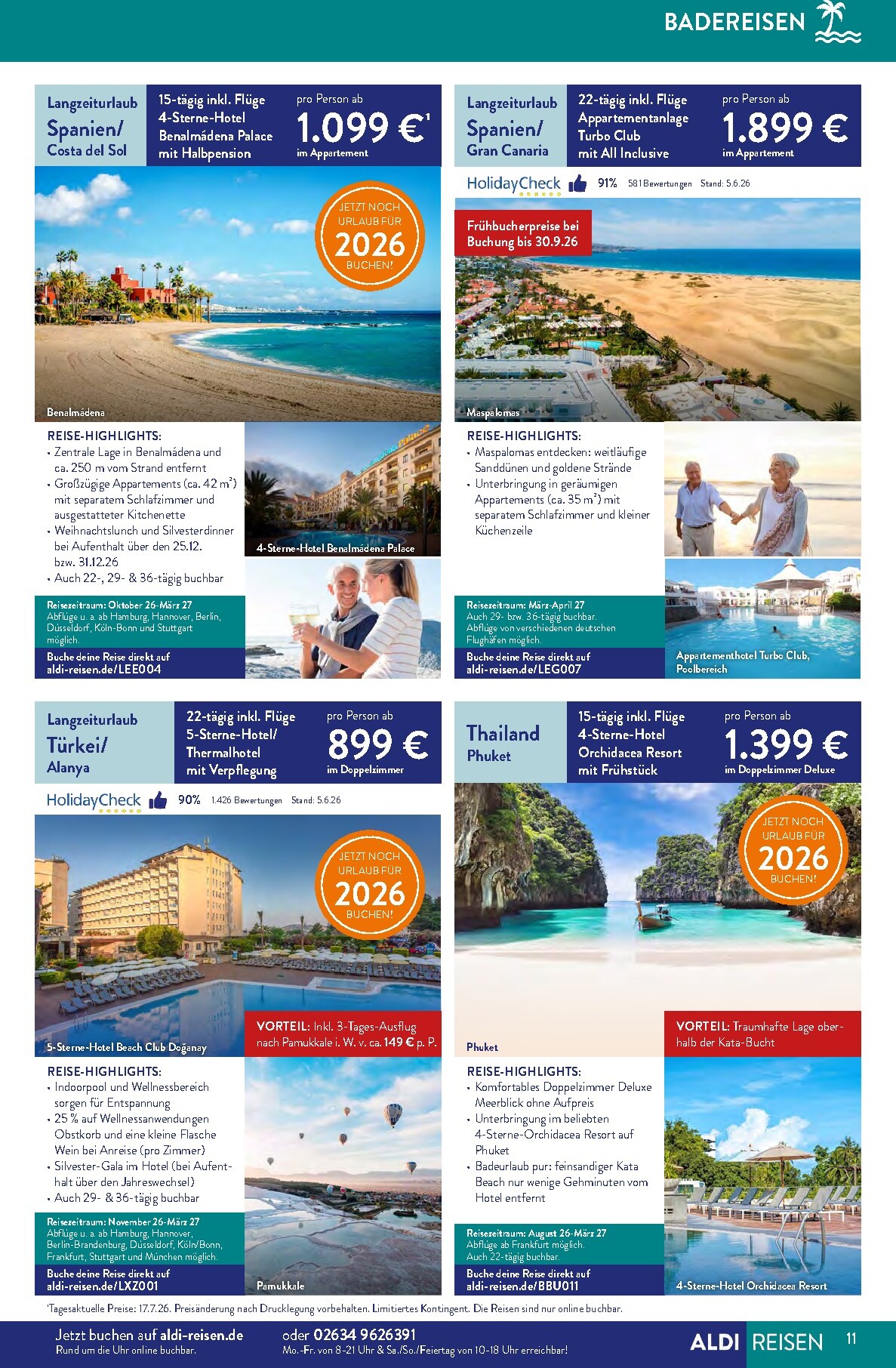aldi - ALDI SÜD - Reisemagazin Prospekt nächste Woche – von Montag 03.08.2026 bis Montag 31.08.2026 - page: 11