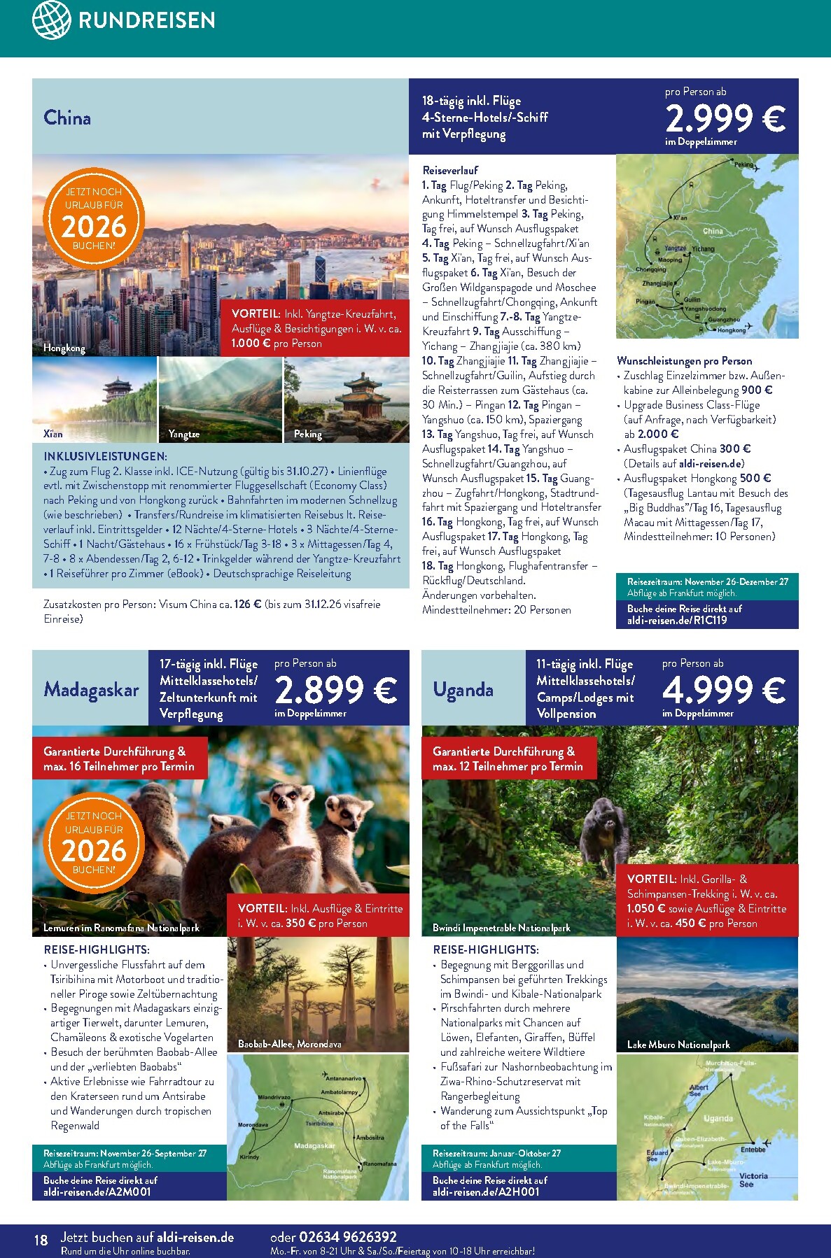 aldi - ALDI SÜD - Reisemagazin Prospekt nächste Woche – von Montag 03.08.2026 bis Montag 31.08.2026 - page: 18