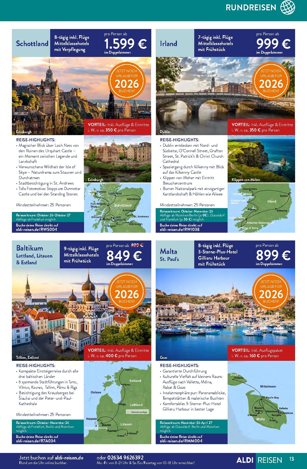 aldi - ALDI SÜD - Reisemagazin Prospekt nächste Woche – von Montag 03.08.2026 bis Montag 31.08.2026 - page: 13