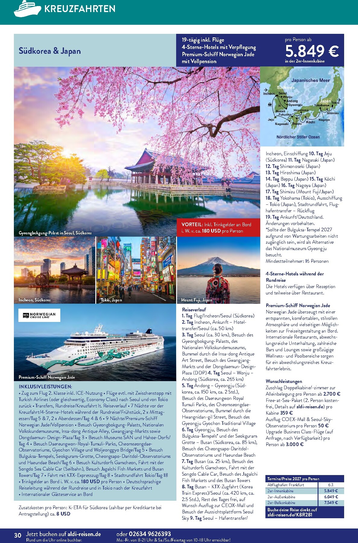 aldi - ALDI SÜD - Reisemagazin Prospekt nächste Woche – von Montag 03.08.2026 bis Montag 31.08.2026 - page: 30