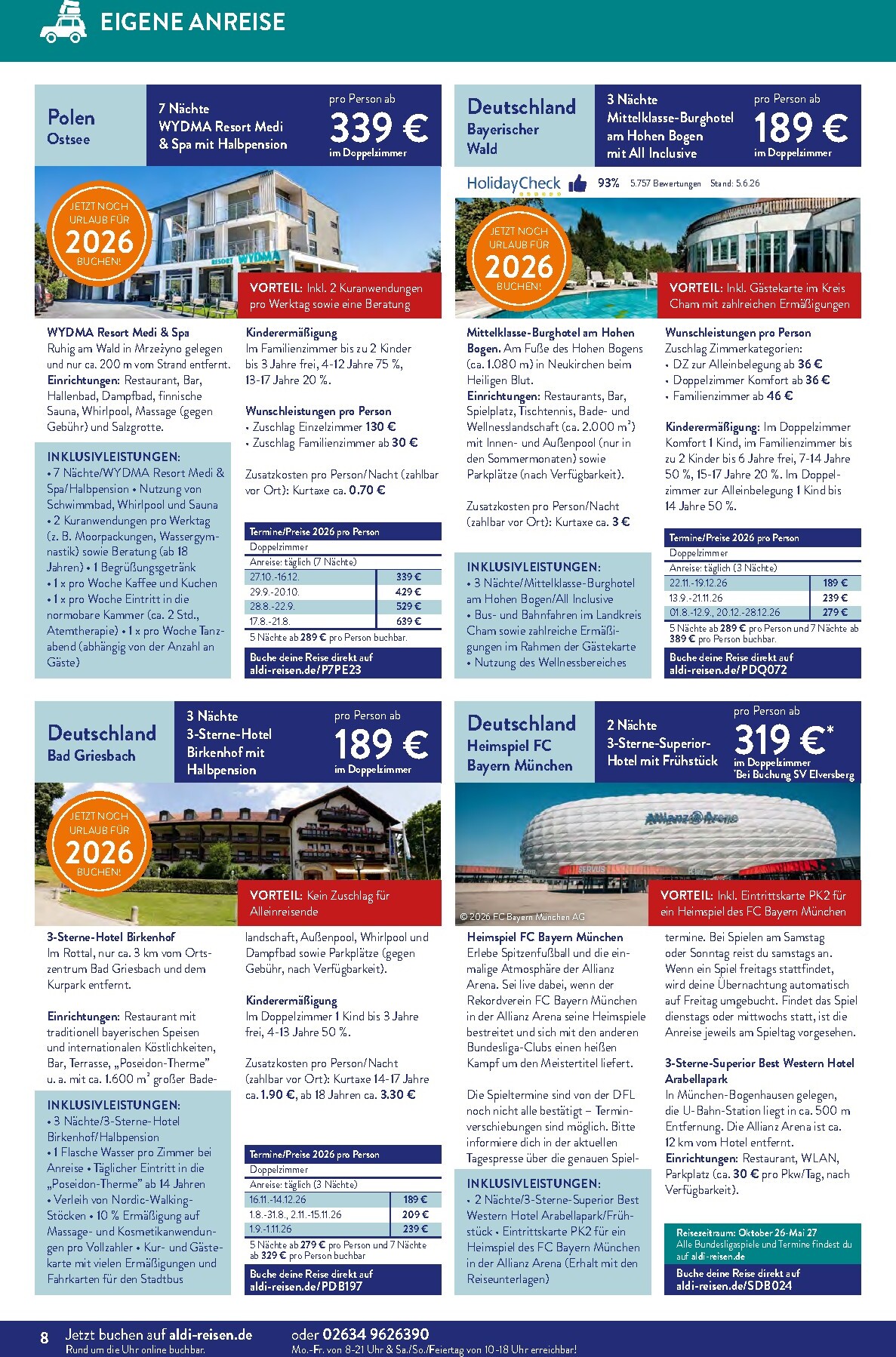 aldi - ALDI SÜD - Reisemagazin Prospekt nächste Woche – von Montag 03.08.2026 bis Montag 31.08.2026 - page: 8