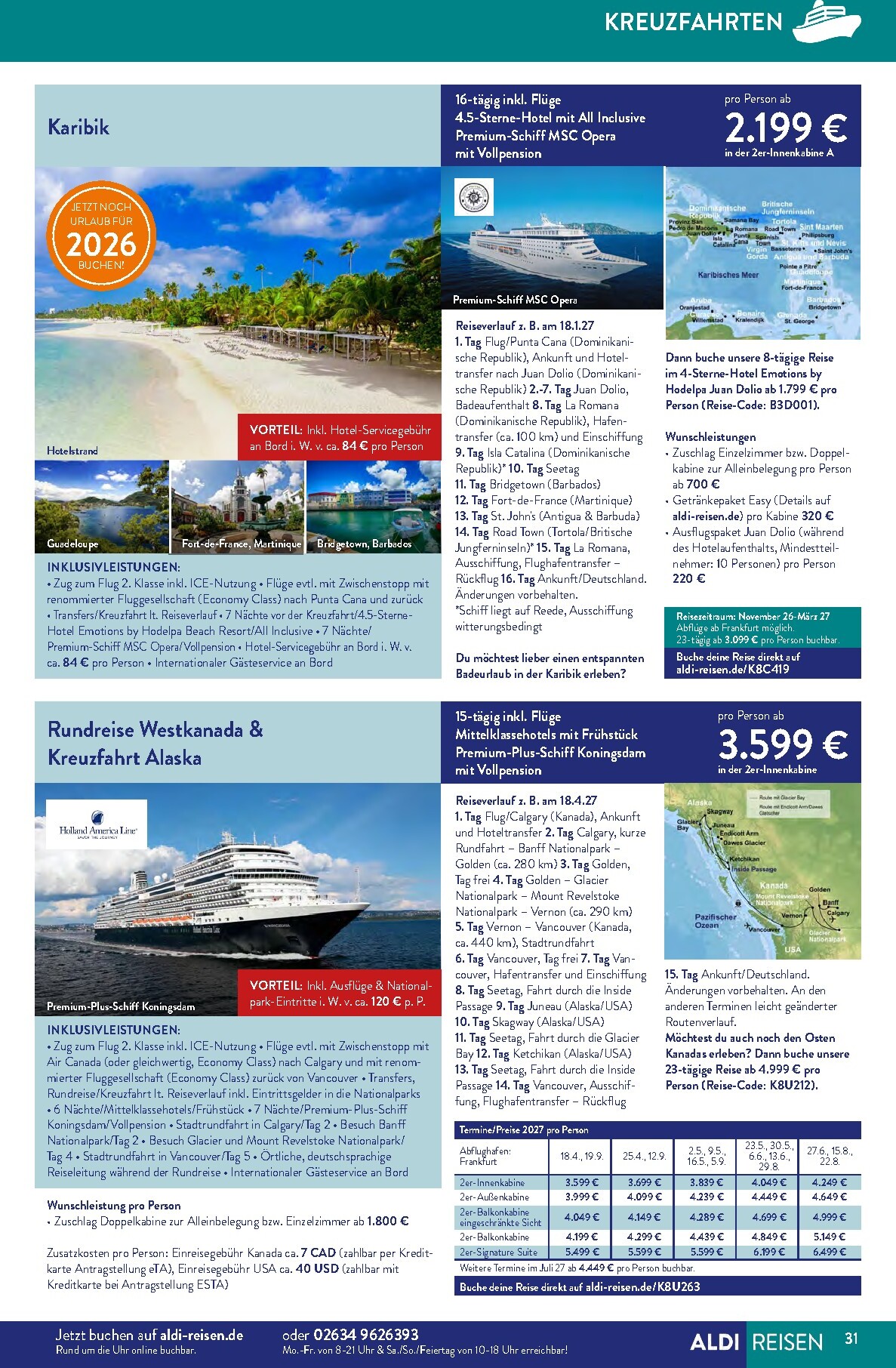aldi - ALDI SÜD - Reisemagazin Prospekt nächste Woche – von Montag 03.08.2026 bis Montag 31.08.2026 - page: 31