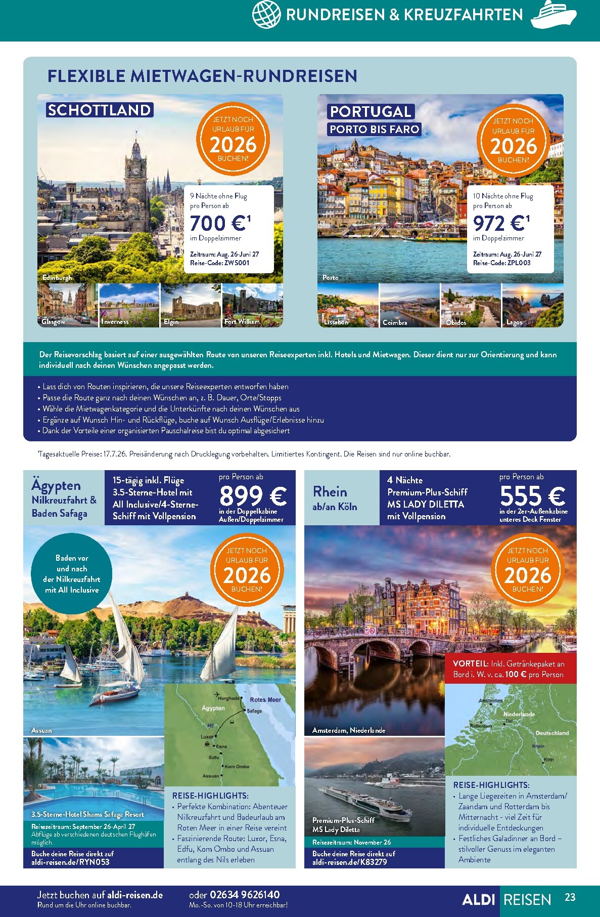 aldi - ALDI SÜD - Reisemagazin Prospekt nächste Woche – von Montag 03.08.2026 bis Montag 31.08.2026 - page: 23
